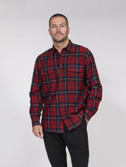 Dsquared2 Camicia Canadian Vintage 001F INDIGO/RED