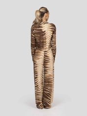 Just Cavalli Camicia Crop 751 TIGER SABBIA
