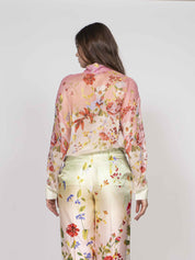 Cavalli Camicia D0509 GREEN/FUCHSIA