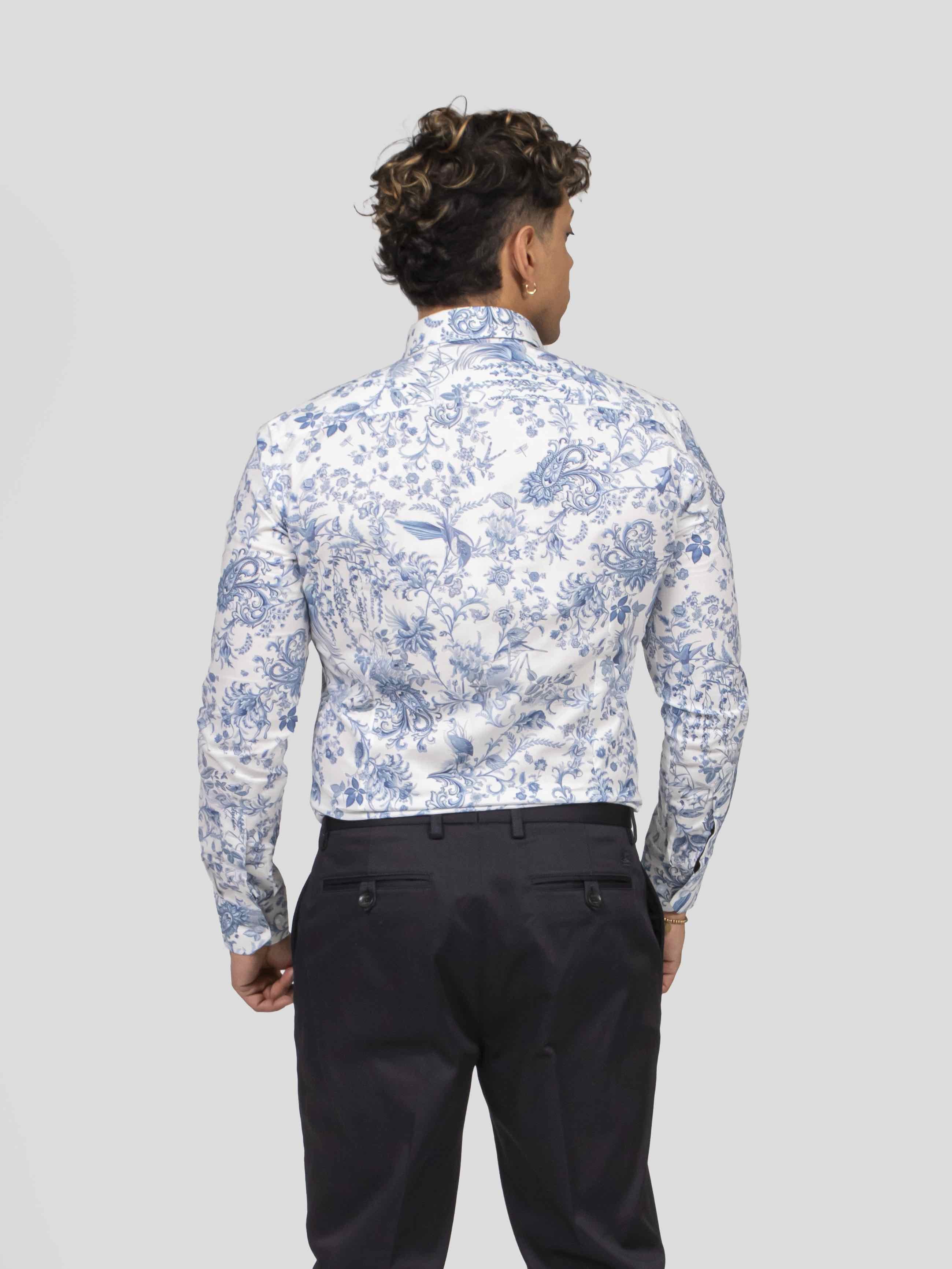 Etro Camicia Fuji X0800 F.DO BIANCO