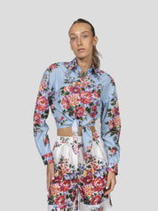 Dolce & Gabbana Camicia HC5ZO MAZZ.FIORI F.CELESTE