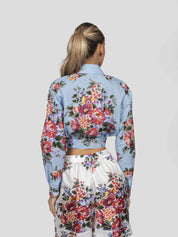 Dolce & Gabbana Camicia HC5ZO MAZZ.FIORI F.CELESTE