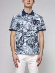 Just Cavalli Camicia Jungle R32 BLUE+WHITE