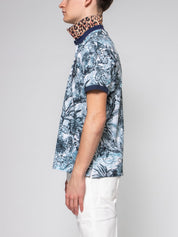 Just Cavalli Camicia Jungle R32 BLUE+WHITE