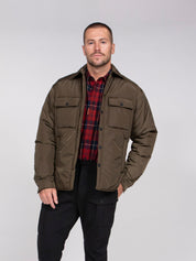 Dsquared2 Camicia Light Padded Nylon 727 MILITARY GREEN