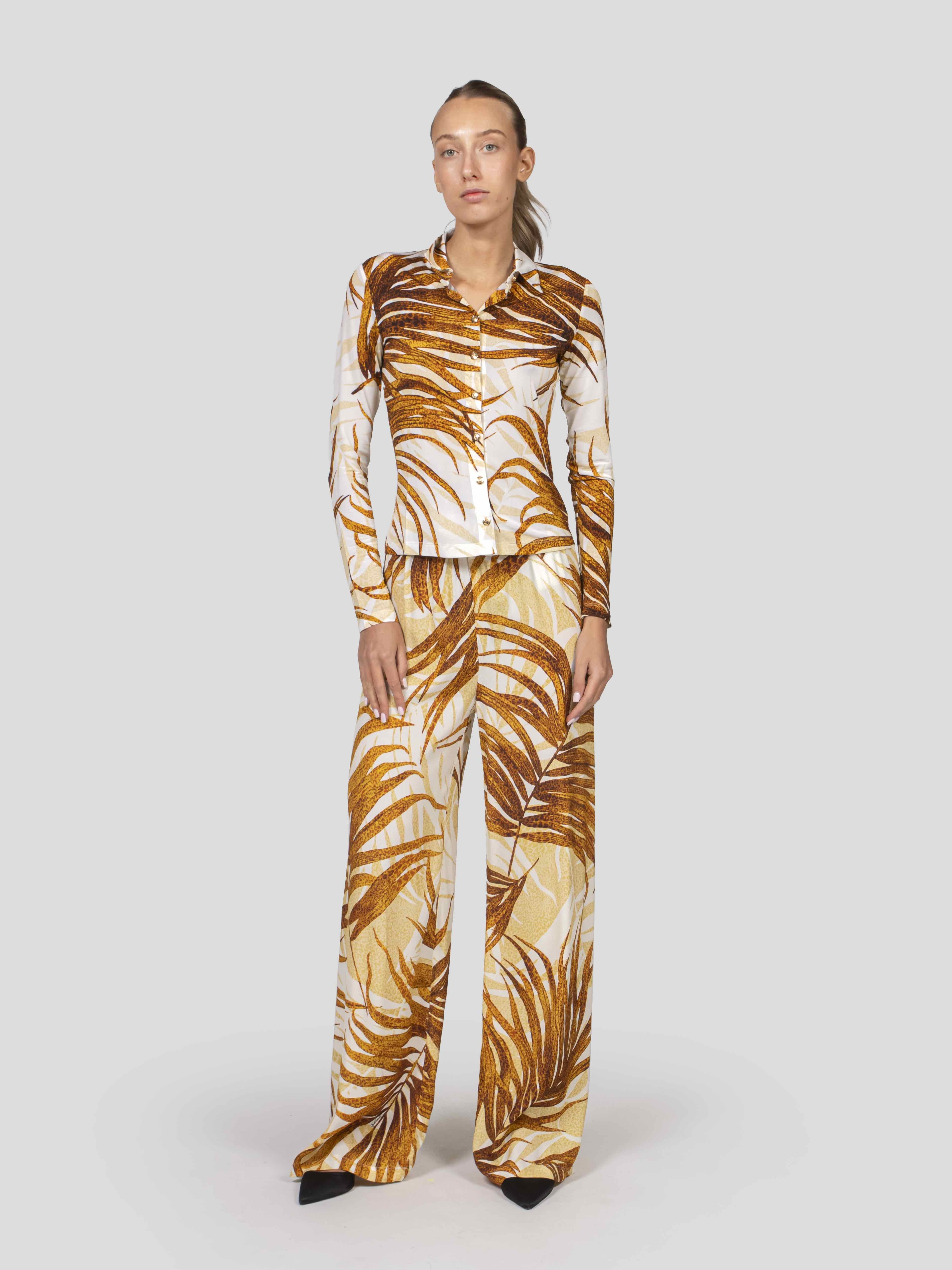 Just Cavalli Camicia Slim 638 GOLDEN PALM