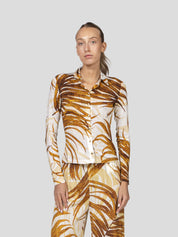 Just Cavalli Camicia Slim 638 GOLDEN PALM