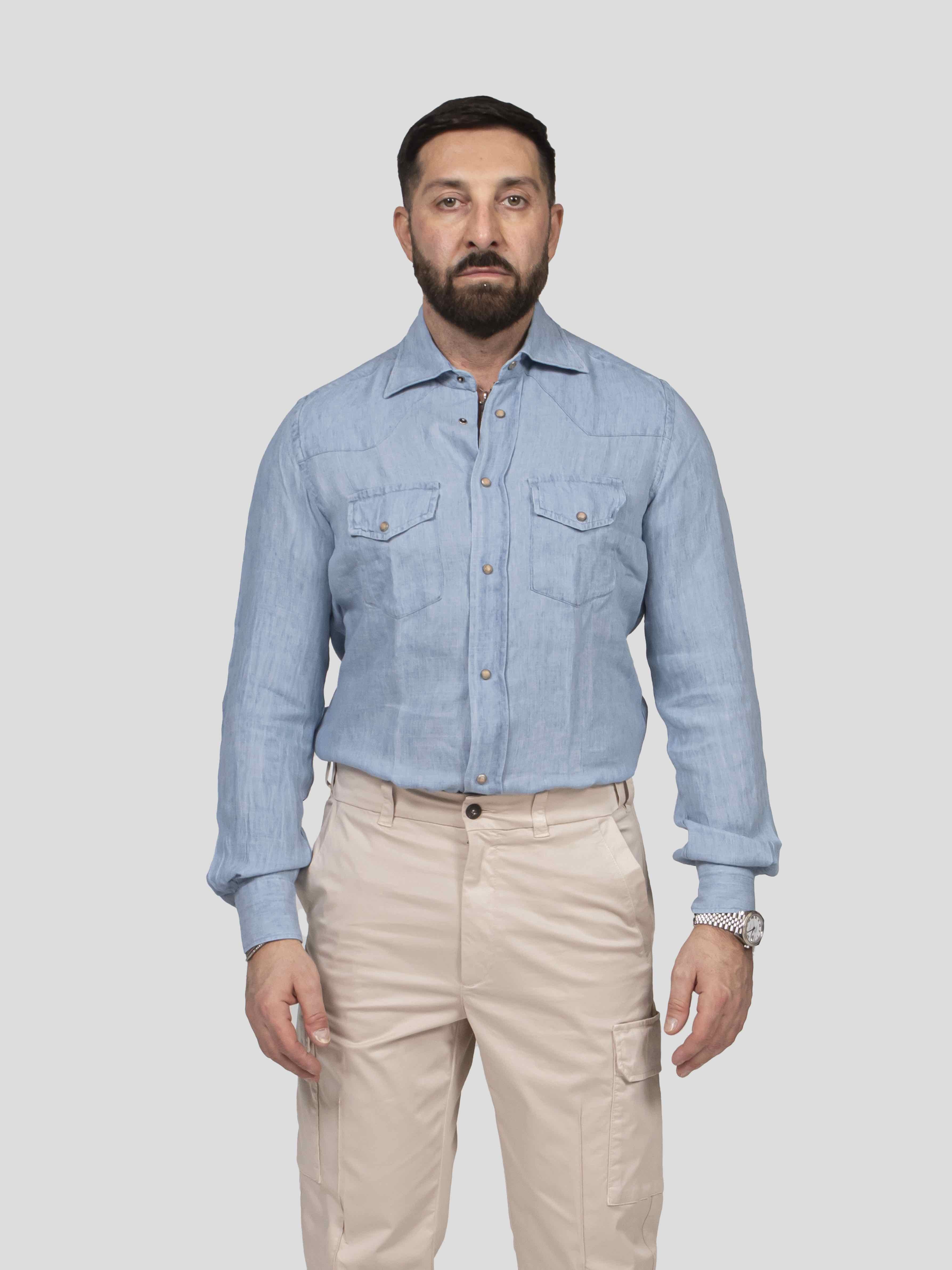 Eleventy Camicia Texas 08 ZUCCHERO