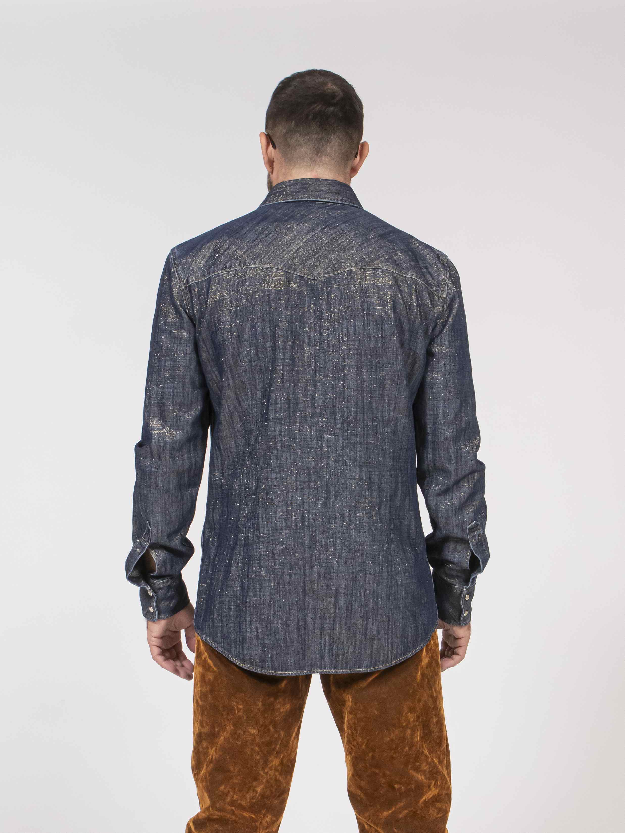 Dsquared2 Camicia Western 470 NAVY BLUE