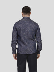Etro Camicia Western Denim S8460 BICOLORE