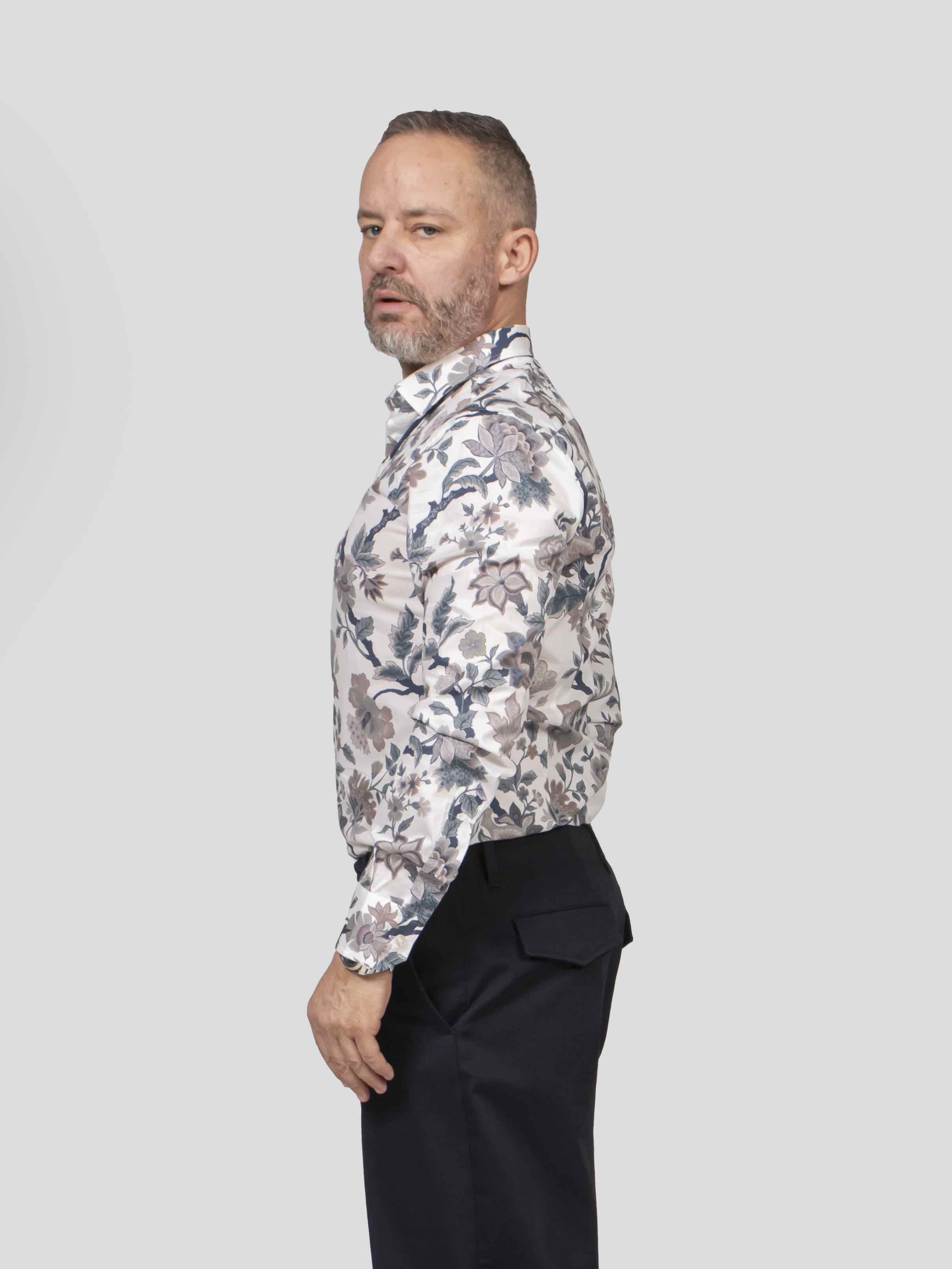 Etro Camicia X0800 STAMPA F.DO BIANCO