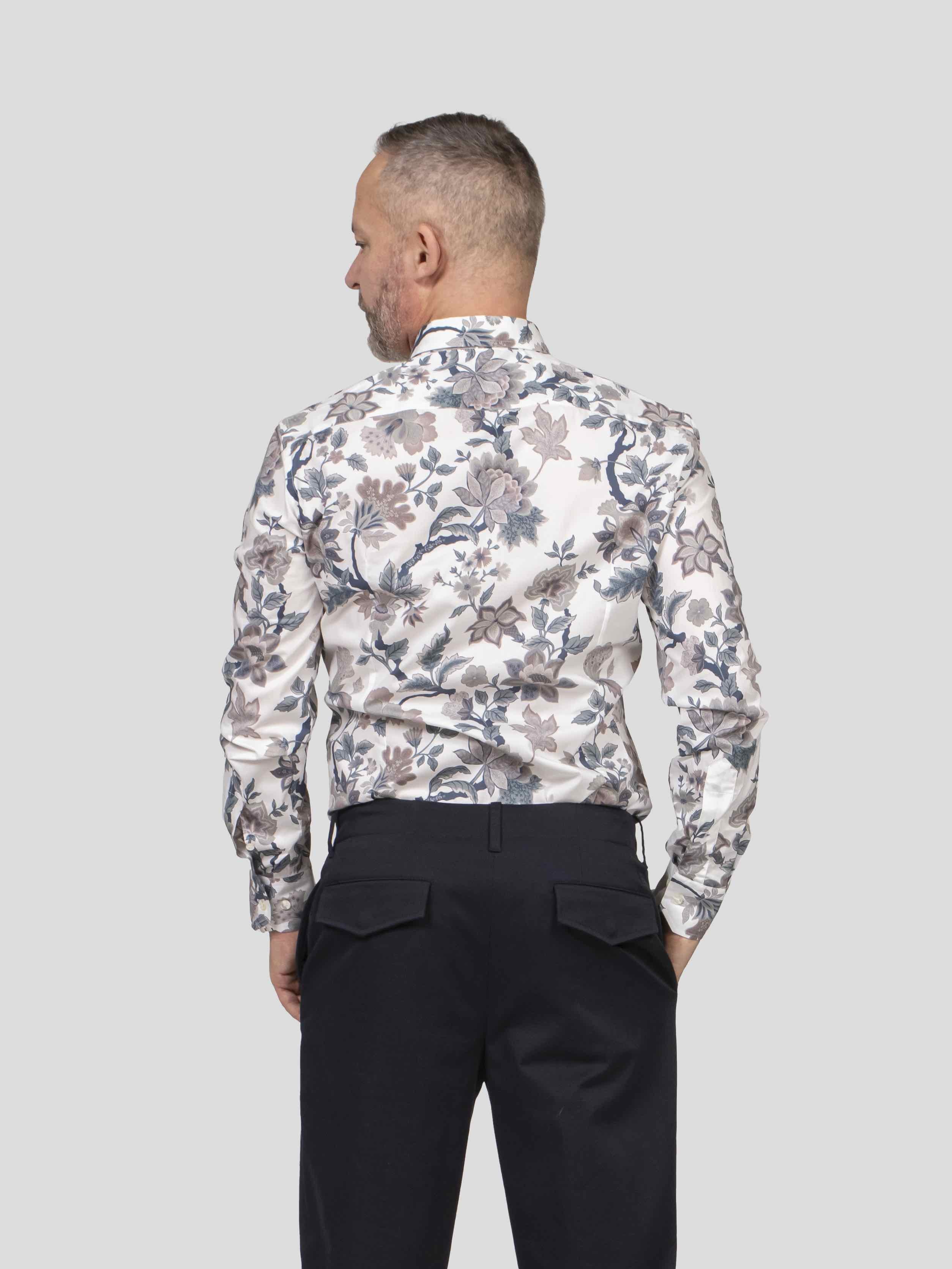Etro Camicia X0800 STAMPA F.DO BIANCO