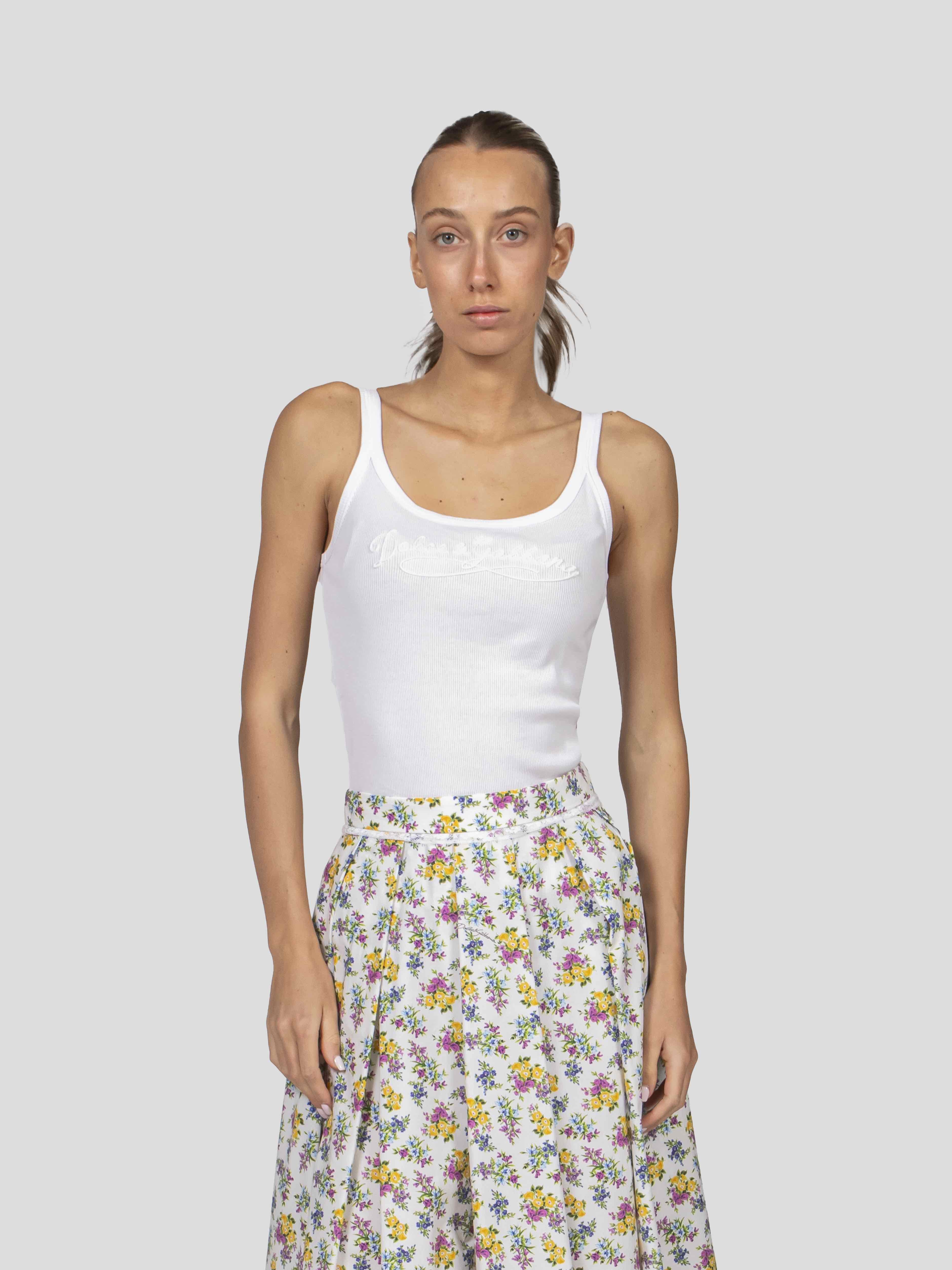 Dolce & Gabbana Canotta W0800 BIANCO OTTICO