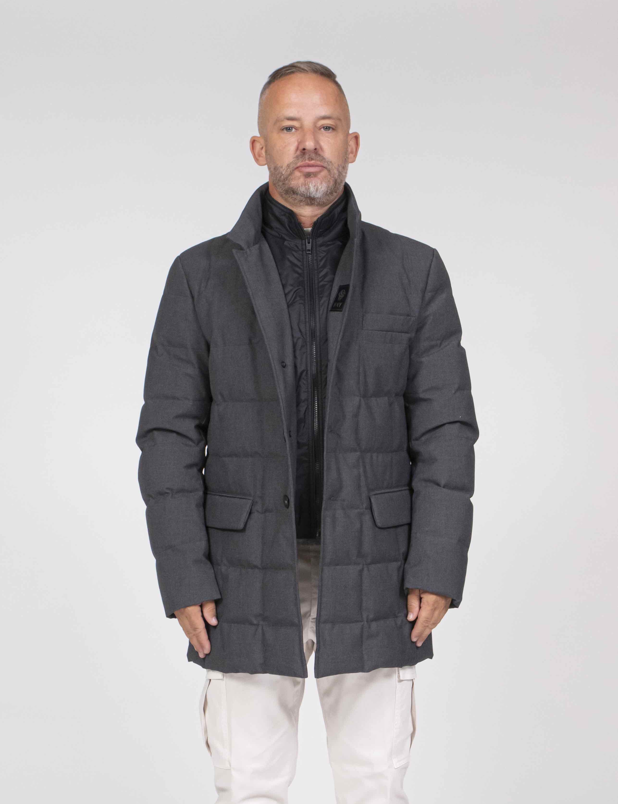 Fay Cappotto B803 NICOTINA SCURO
