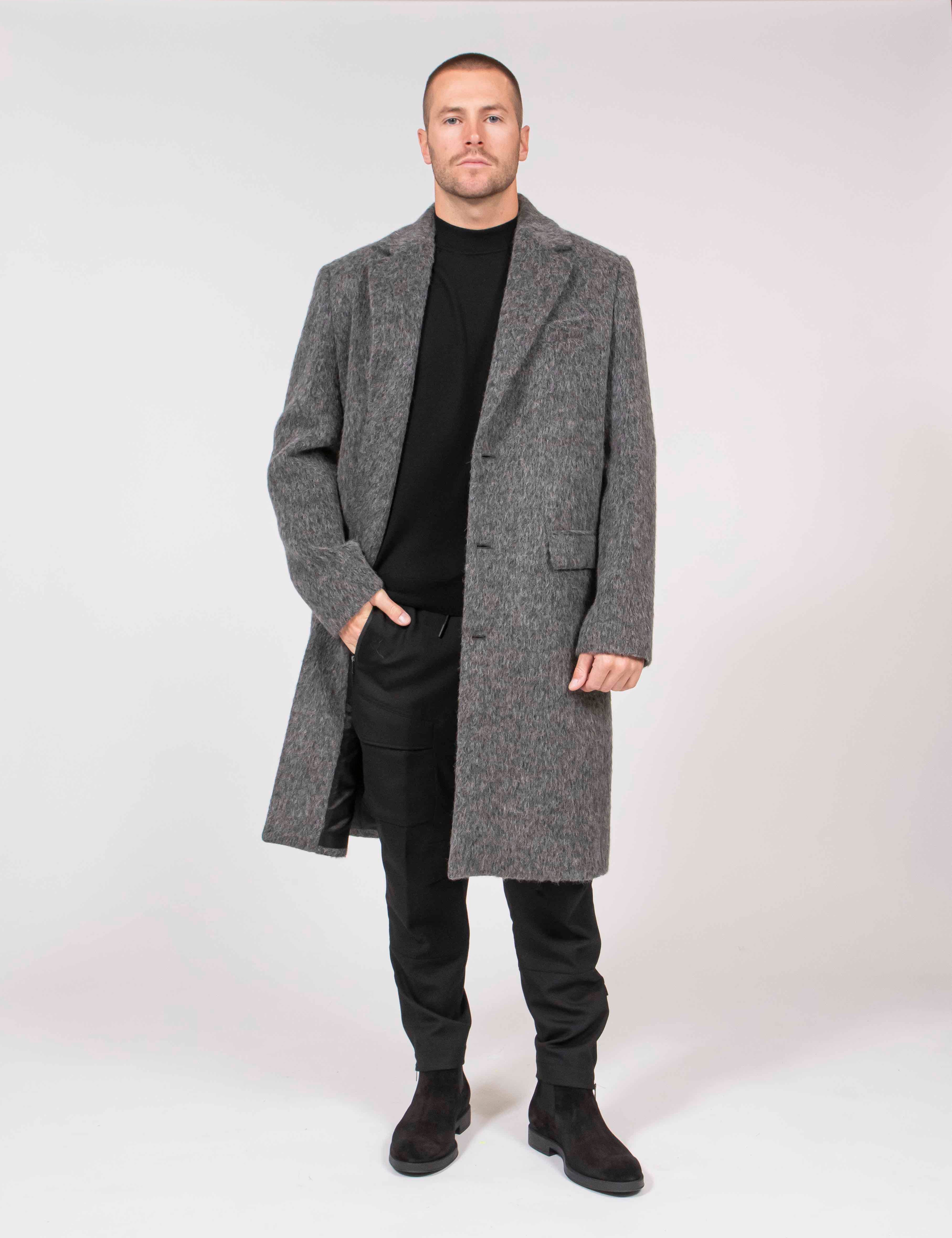 Pt Torino Cappotto Breast 0260 GRIGIO PIOMBO