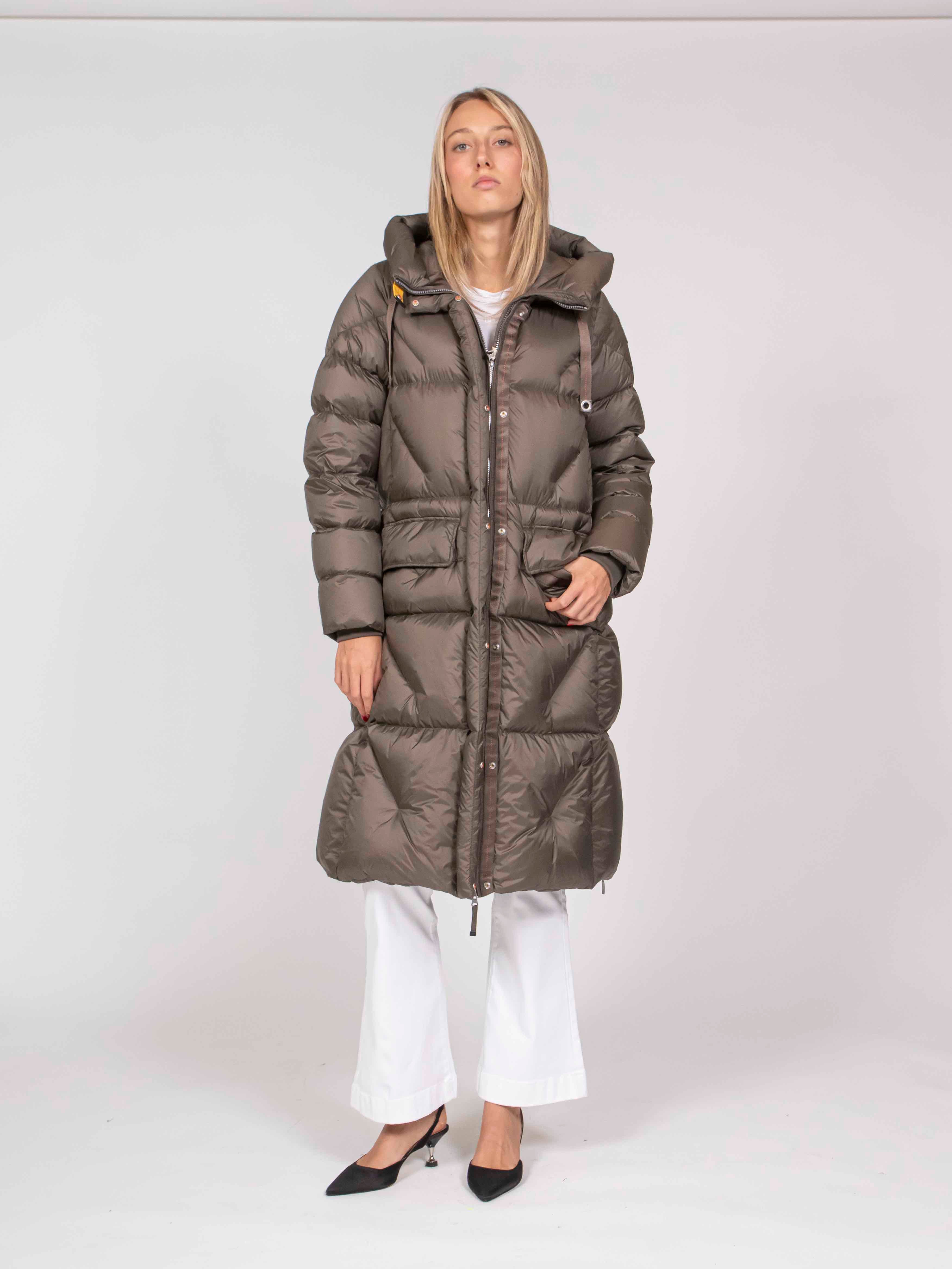 Pjs Parajumpers Cappotto Leonie 0103 OLIVE GREY