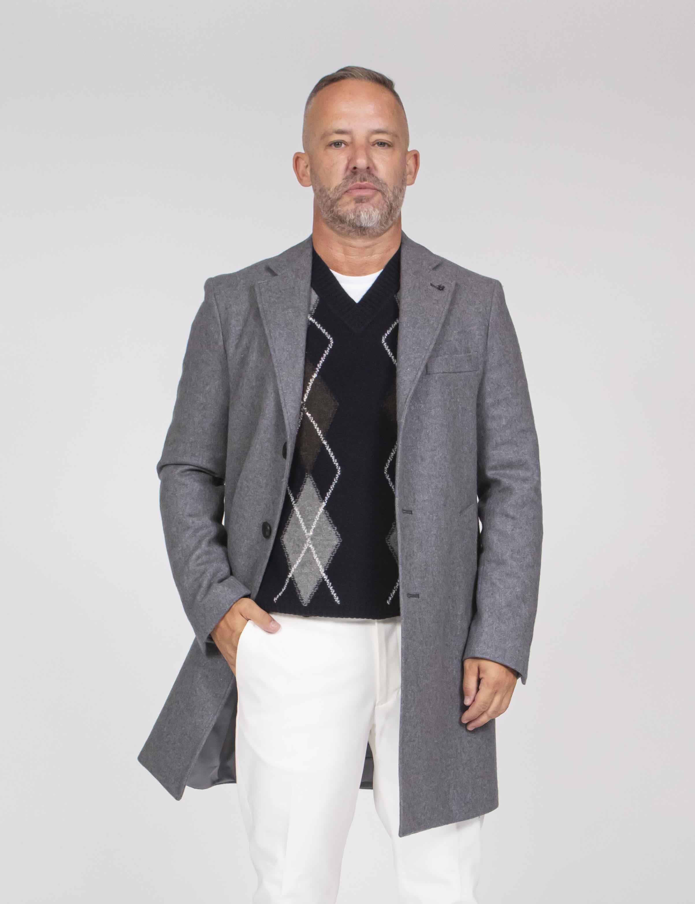 Messagerie Cappotto Picca 0089 GRIGIO
