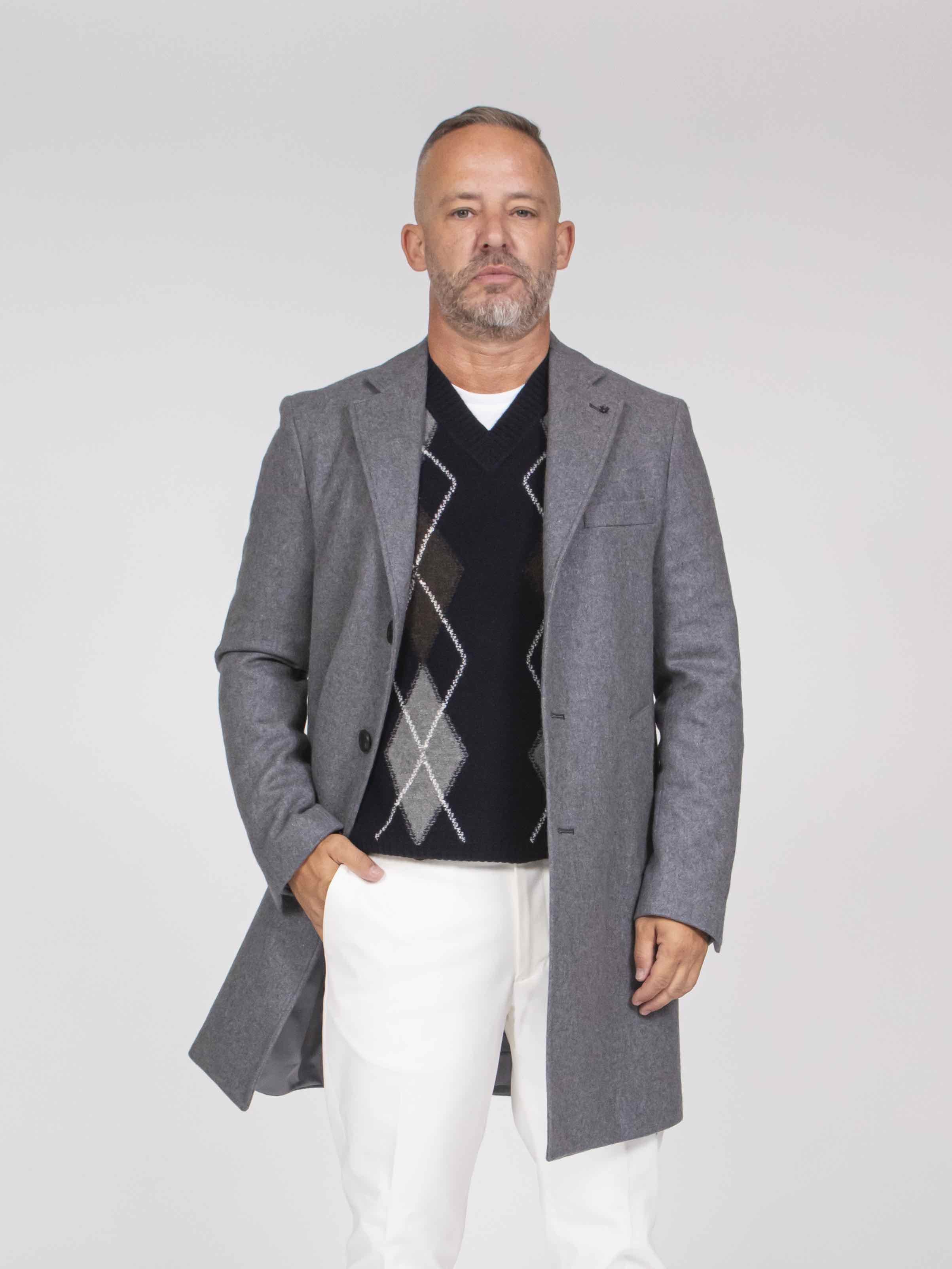 Messagerie Cappotto Picca 0089 GRIGIO