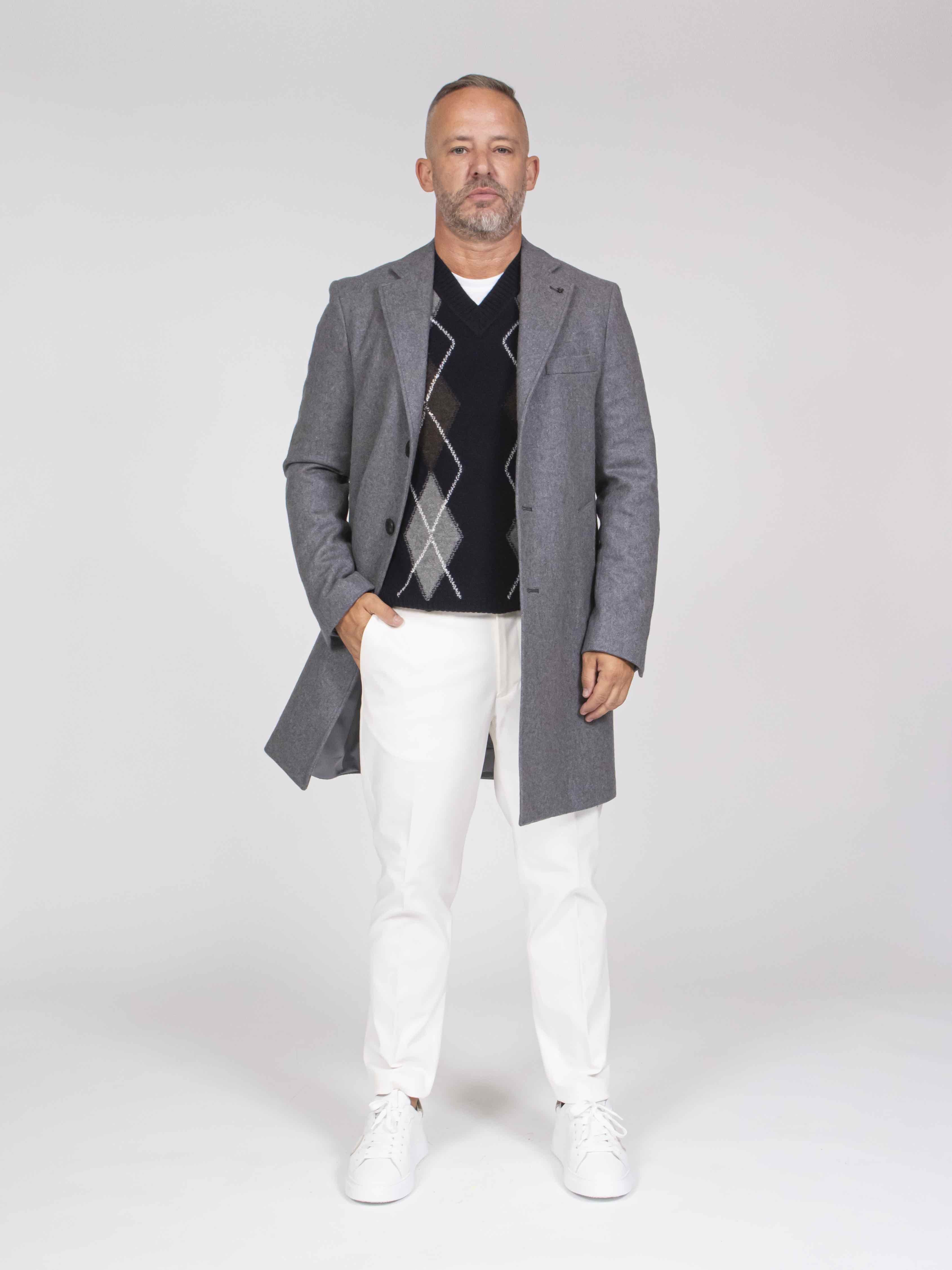 Messagerie Cappotto Picca 0089 GRIGIO