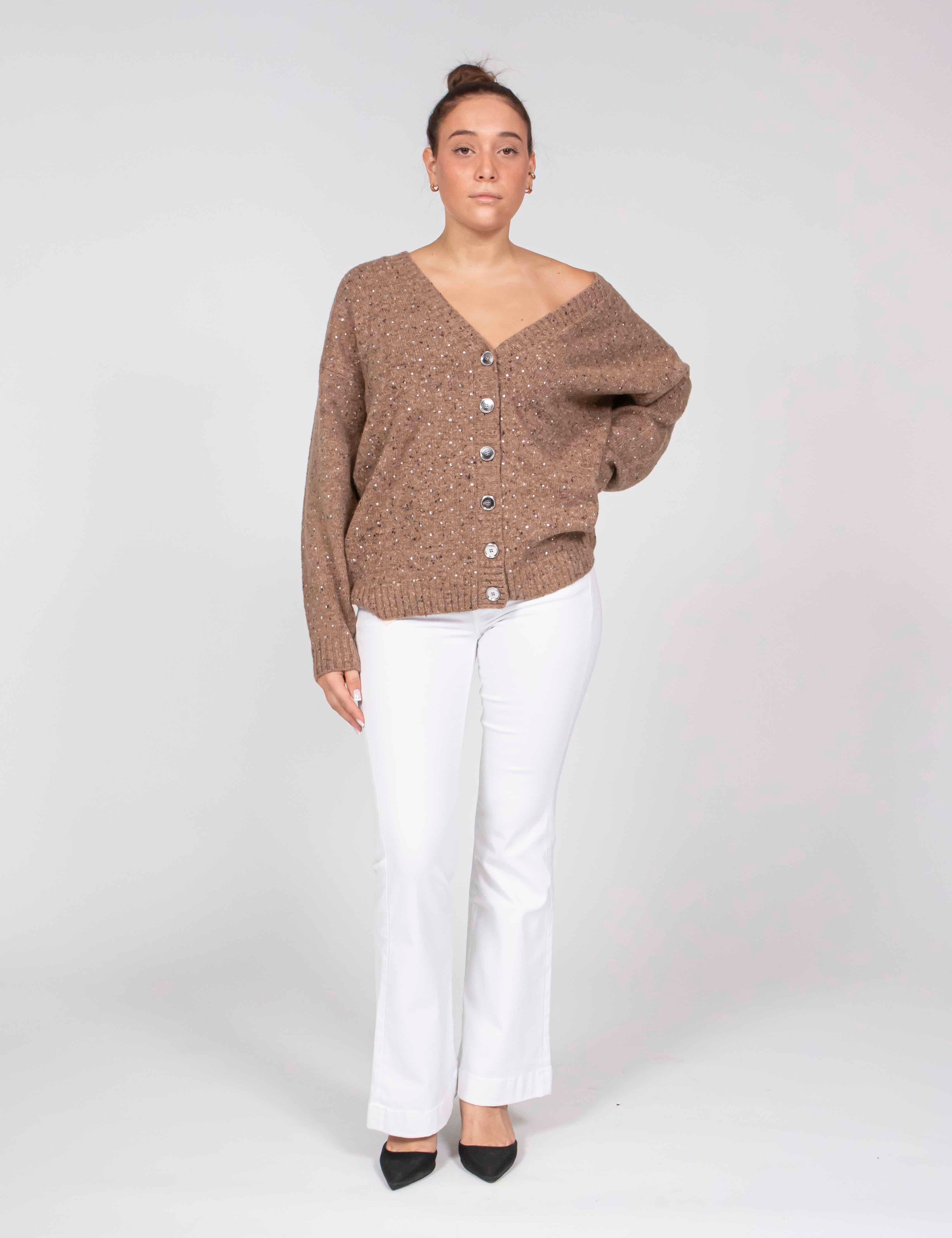 Pinko Cardigan C3Z CAMMELLO