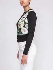 Dolce & Gabbana Cardigan C/twill HD5JB GARDENIA NERO