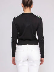 Dolce & Gabbana Cardigan C/twill HD5JB GARDENIA NERO
