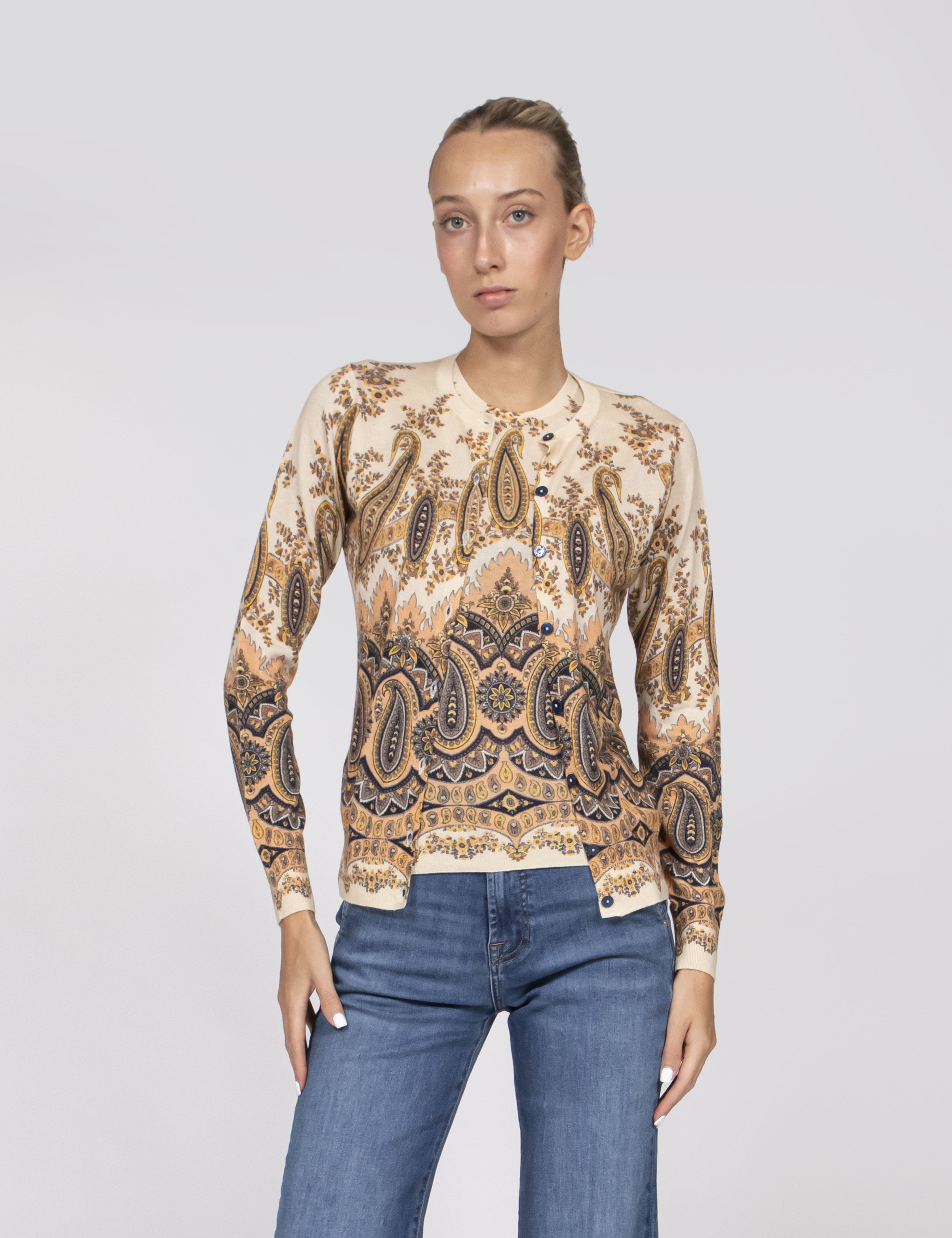 Etro Cardigan X0822 FANTASIA BEIGE