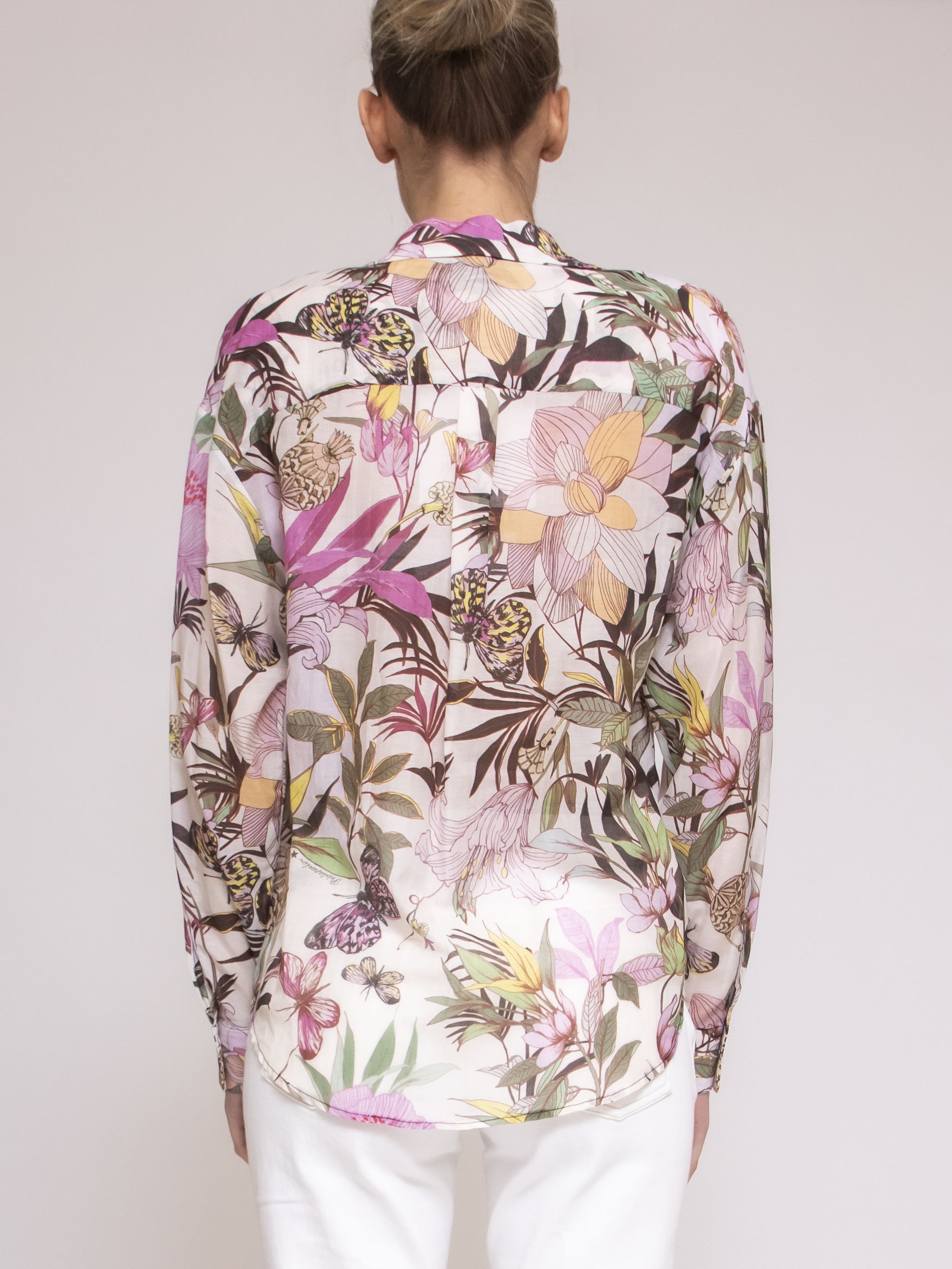 Shirtaporter Casacca 1 MEXICAN GARDEN BIANCO