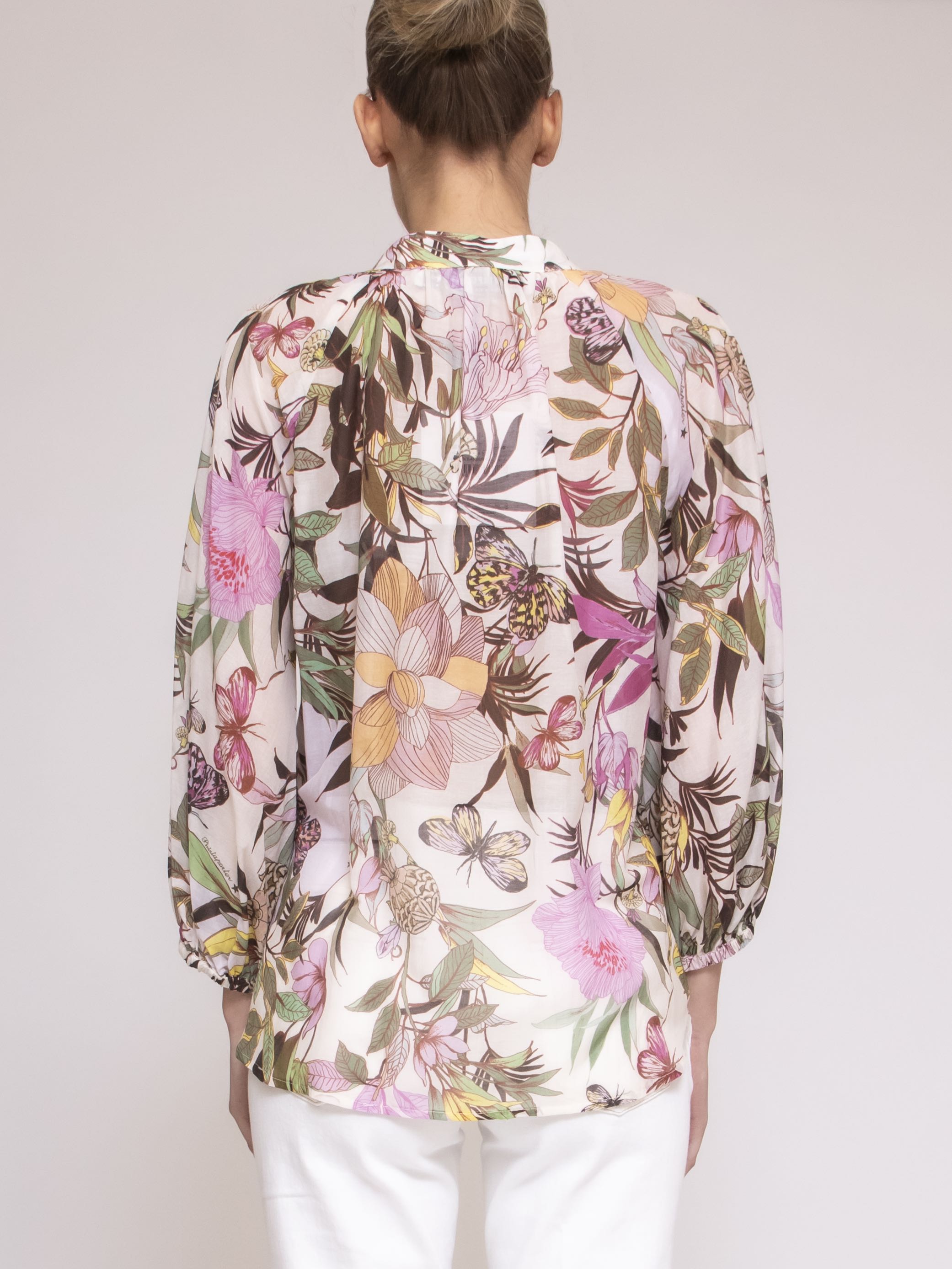 Shirtaporter Casacca 1 MEXICAN GARDEN BIANCO