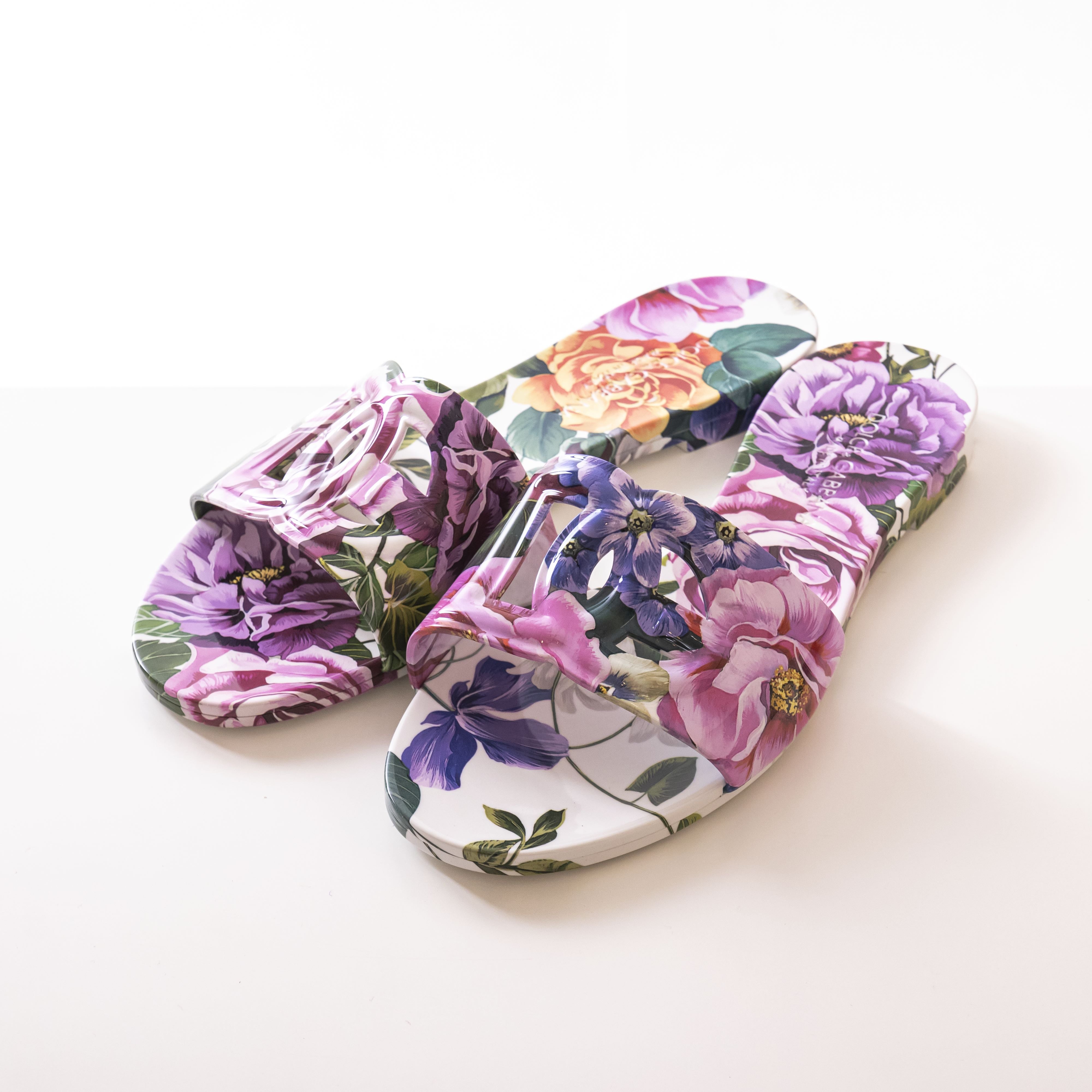 Dolce & Gabbana Women's Beachwear Rubber Slipper Ha5kt Mix