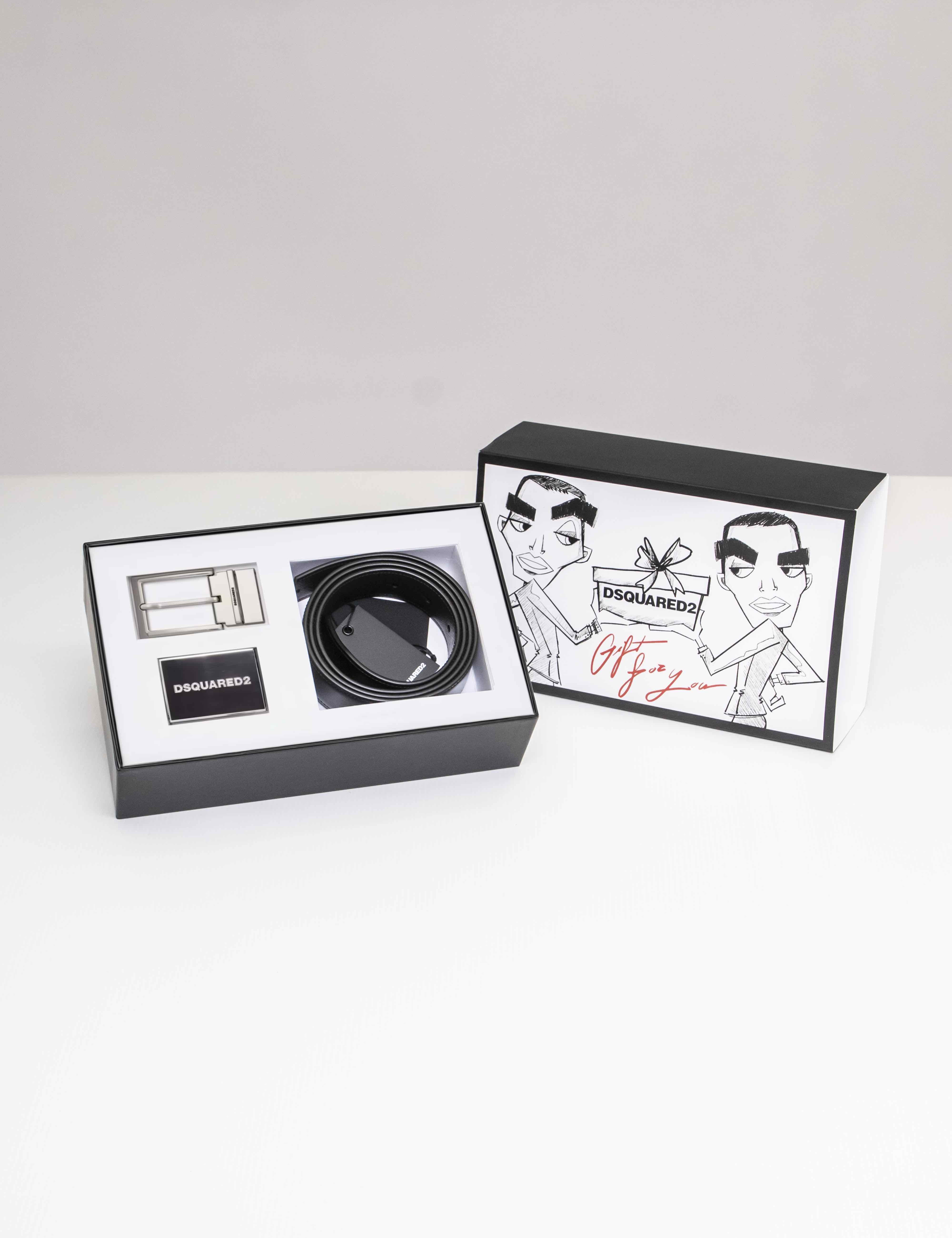 Dsquared2 Cintura M1510 BLACK+PALLADIUM