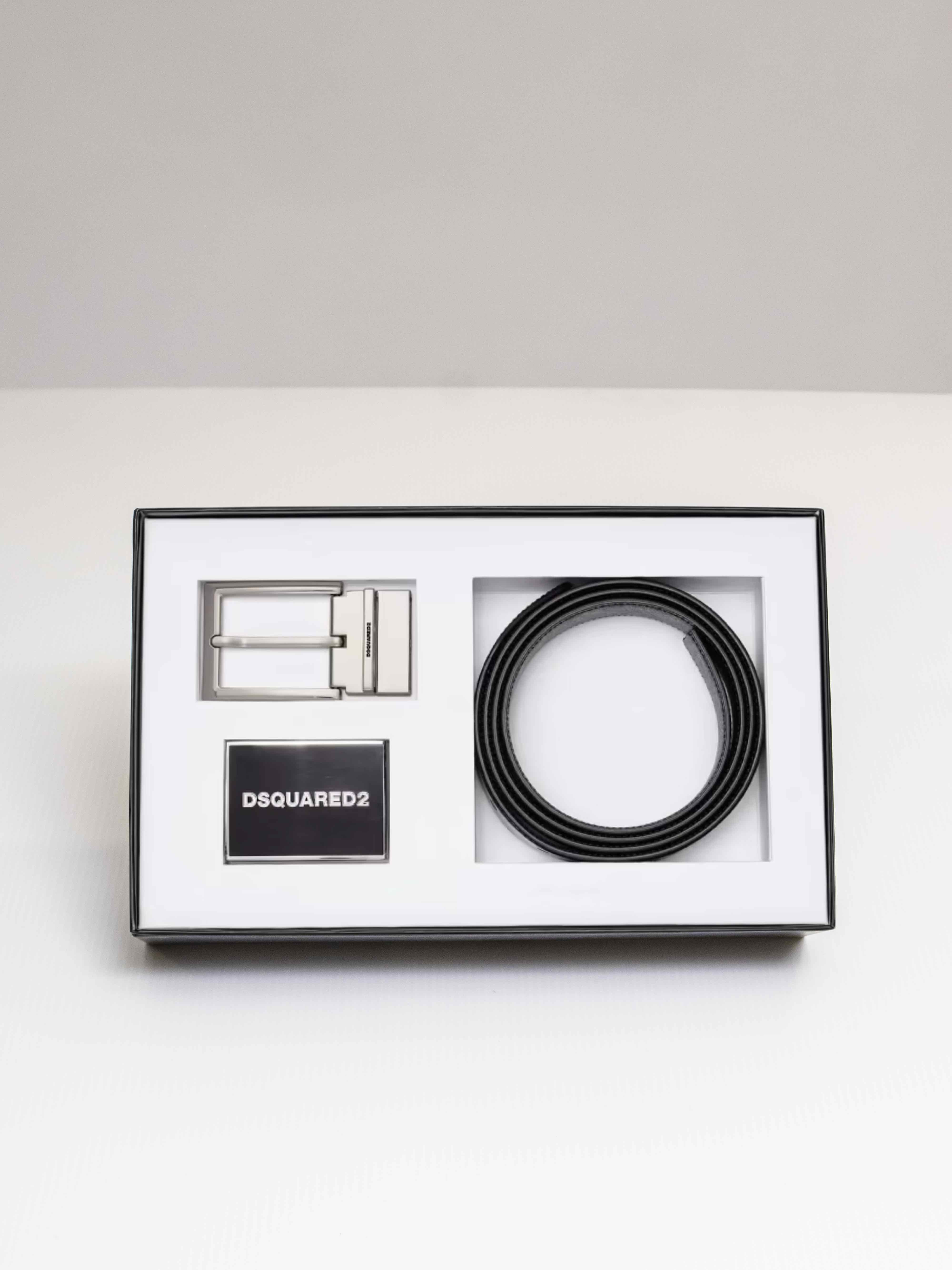 Dsquared2 Cintura M1510 BLACK+PALLADIUM