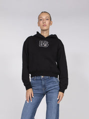 Dolce & Gabbana Felpa C/cappuccio M/l N0000 NERO