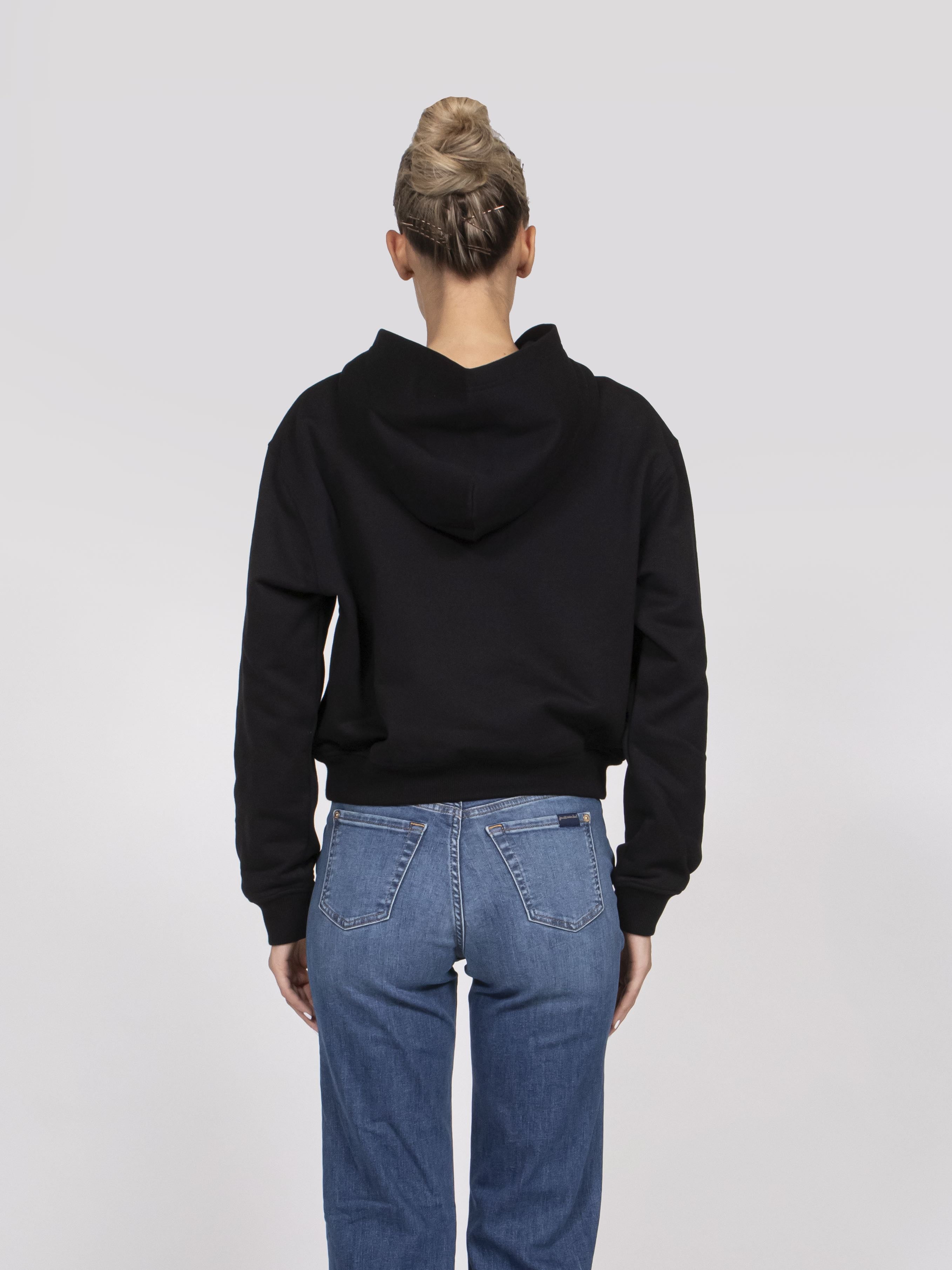 Dolce & Gabbana Felpa C/cappuccio M/l N0000 NERO