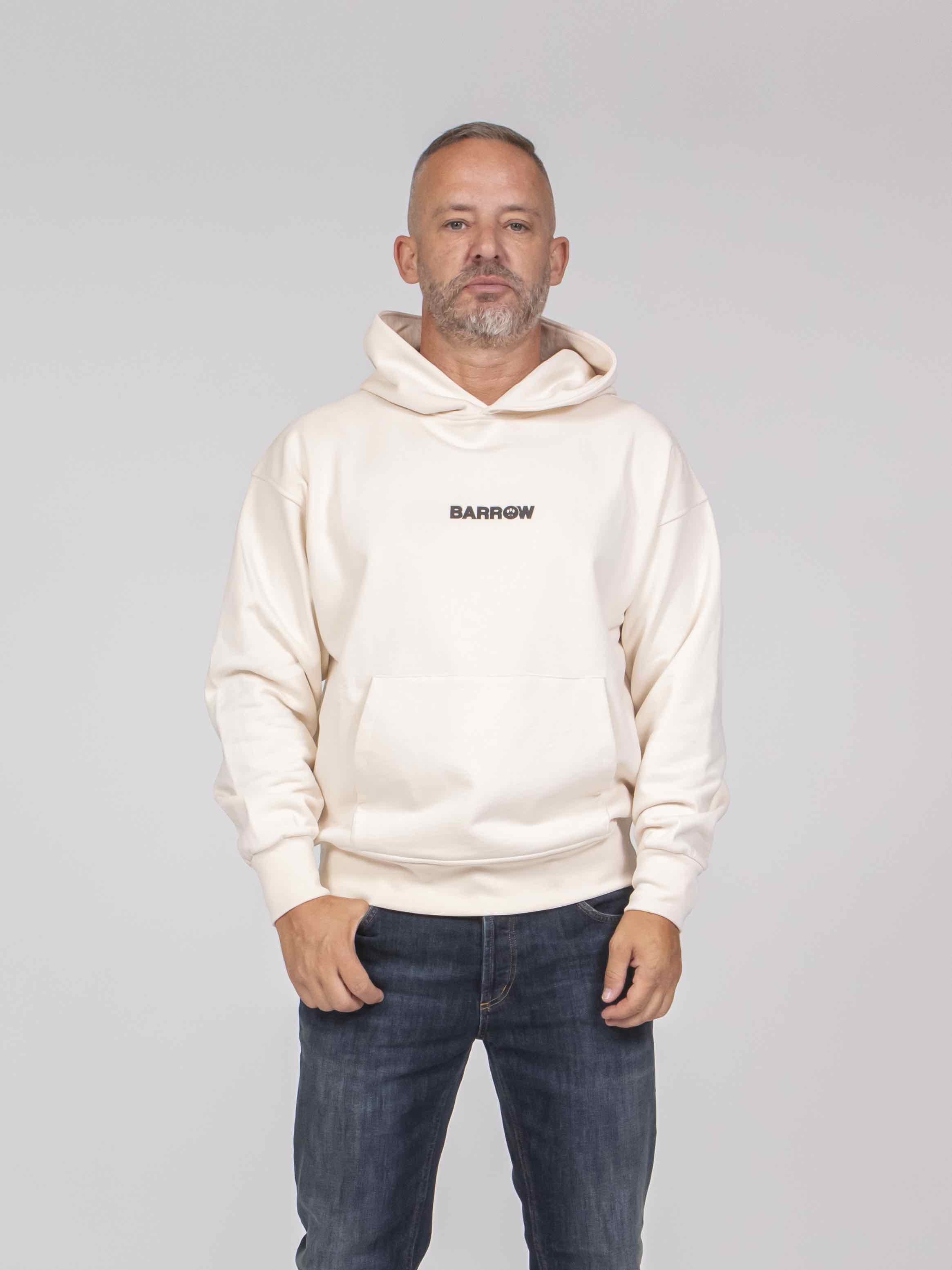 Barrow Felpa con Cappuccio 013 CREMA
