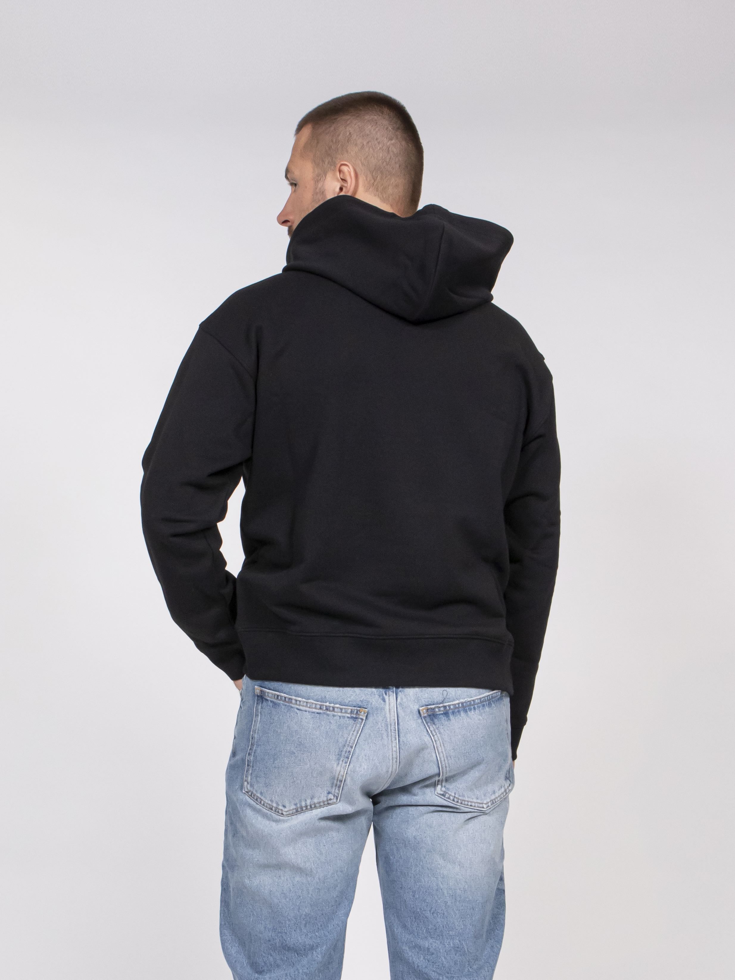 Moschino Felpa Di Cotone Organico 1555 FANTASIA NERO