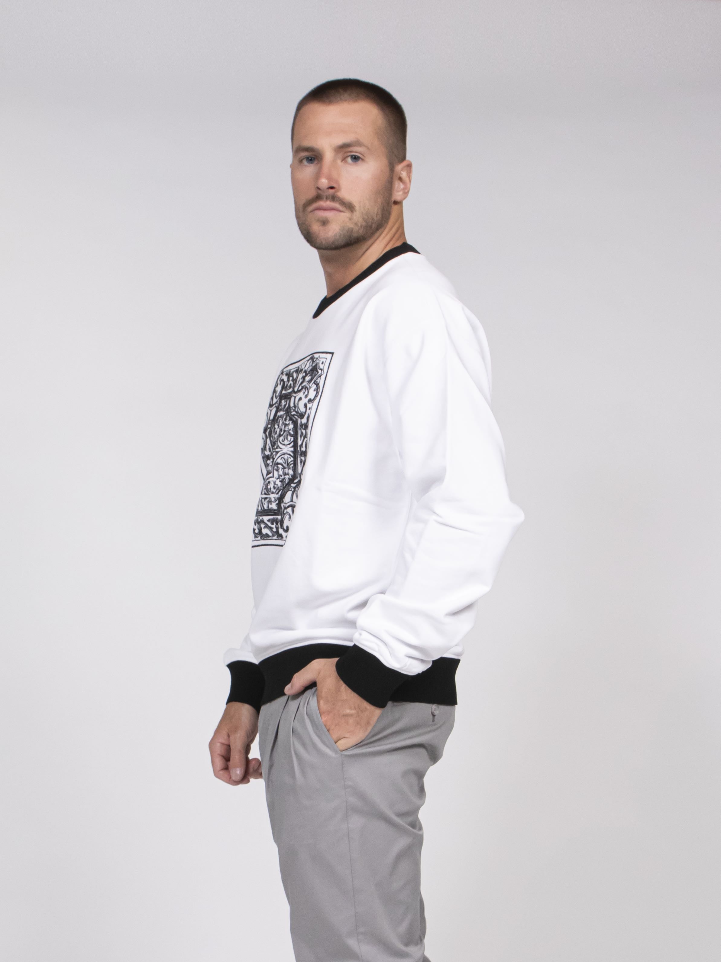 Dolce & Gabbana Felpa Girocollo W0800 BIANCO OTTICO