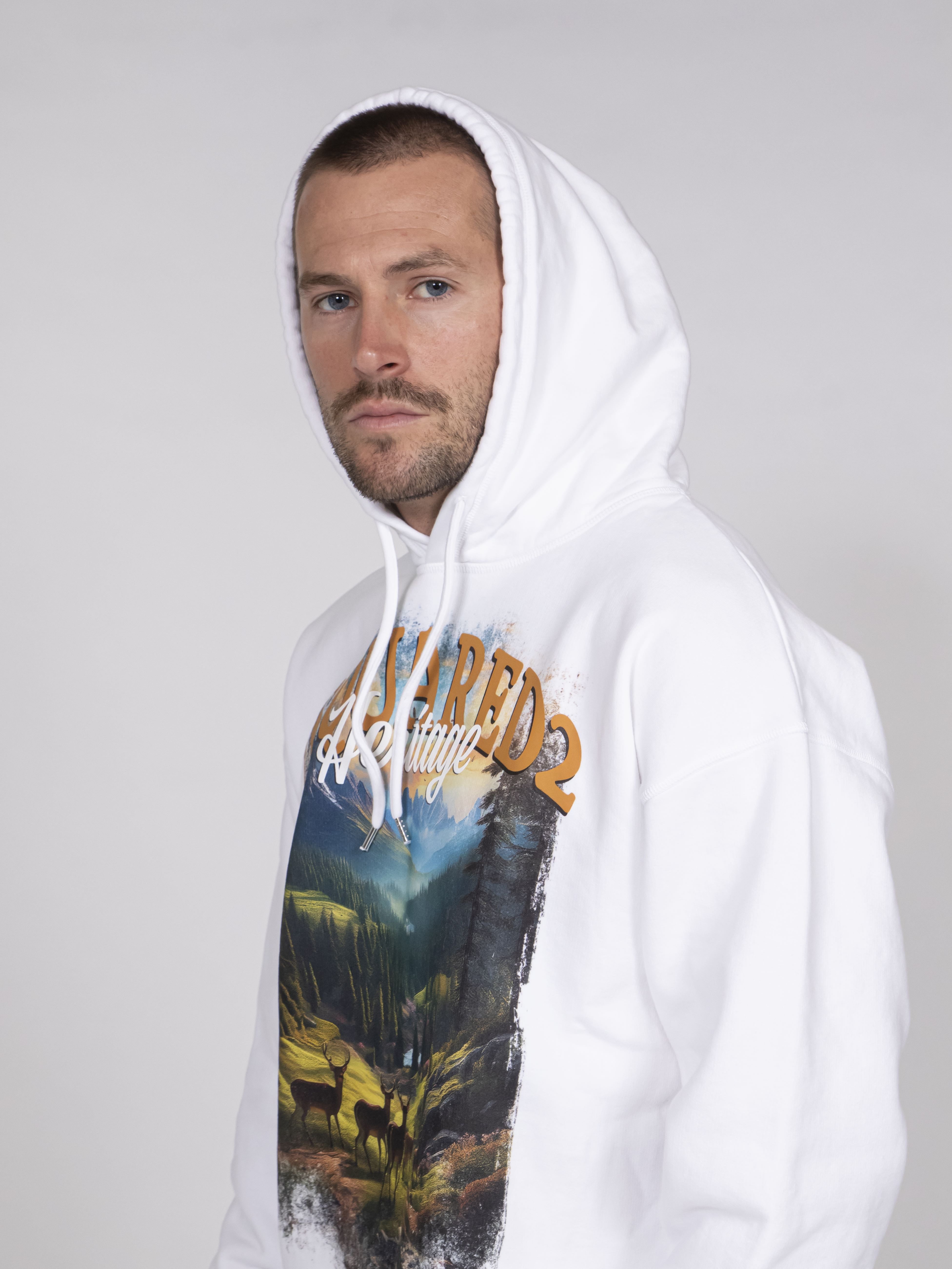 Dsquared2 Felpa Relax Fit 100 WHITE