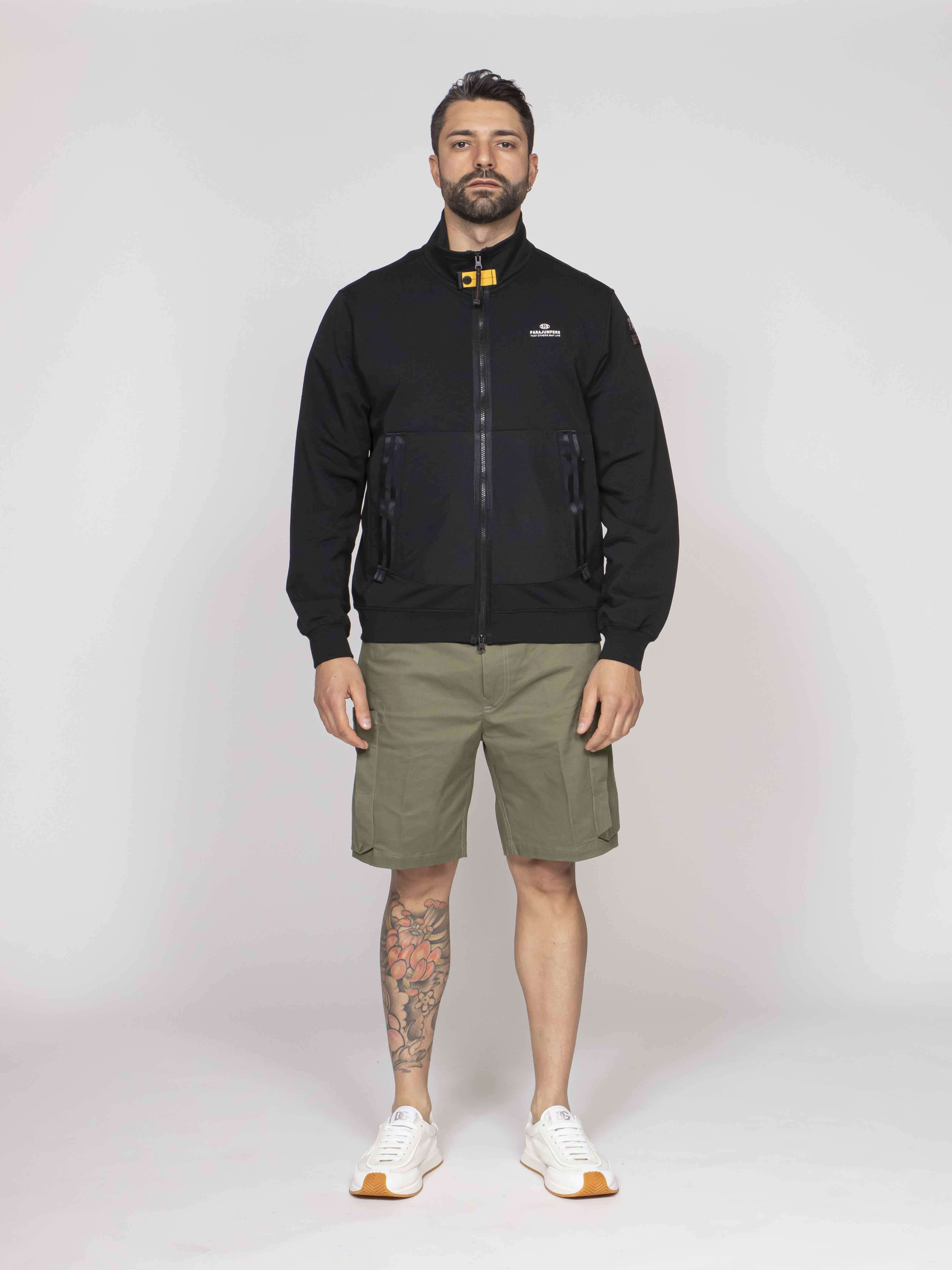 Pjs Parajumpers Felpa Thurn 0541 BLACK
