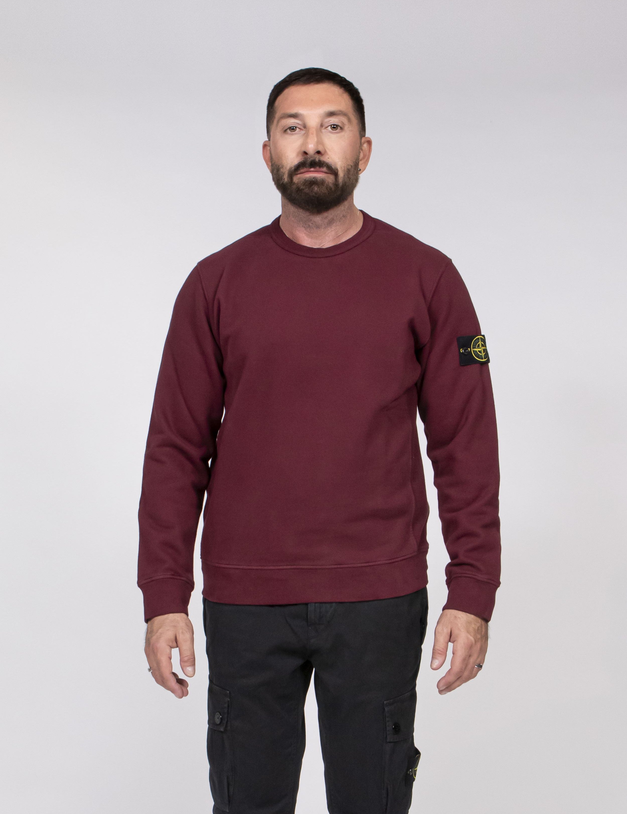Stone Island Felpa V0012 BORDEAUX
