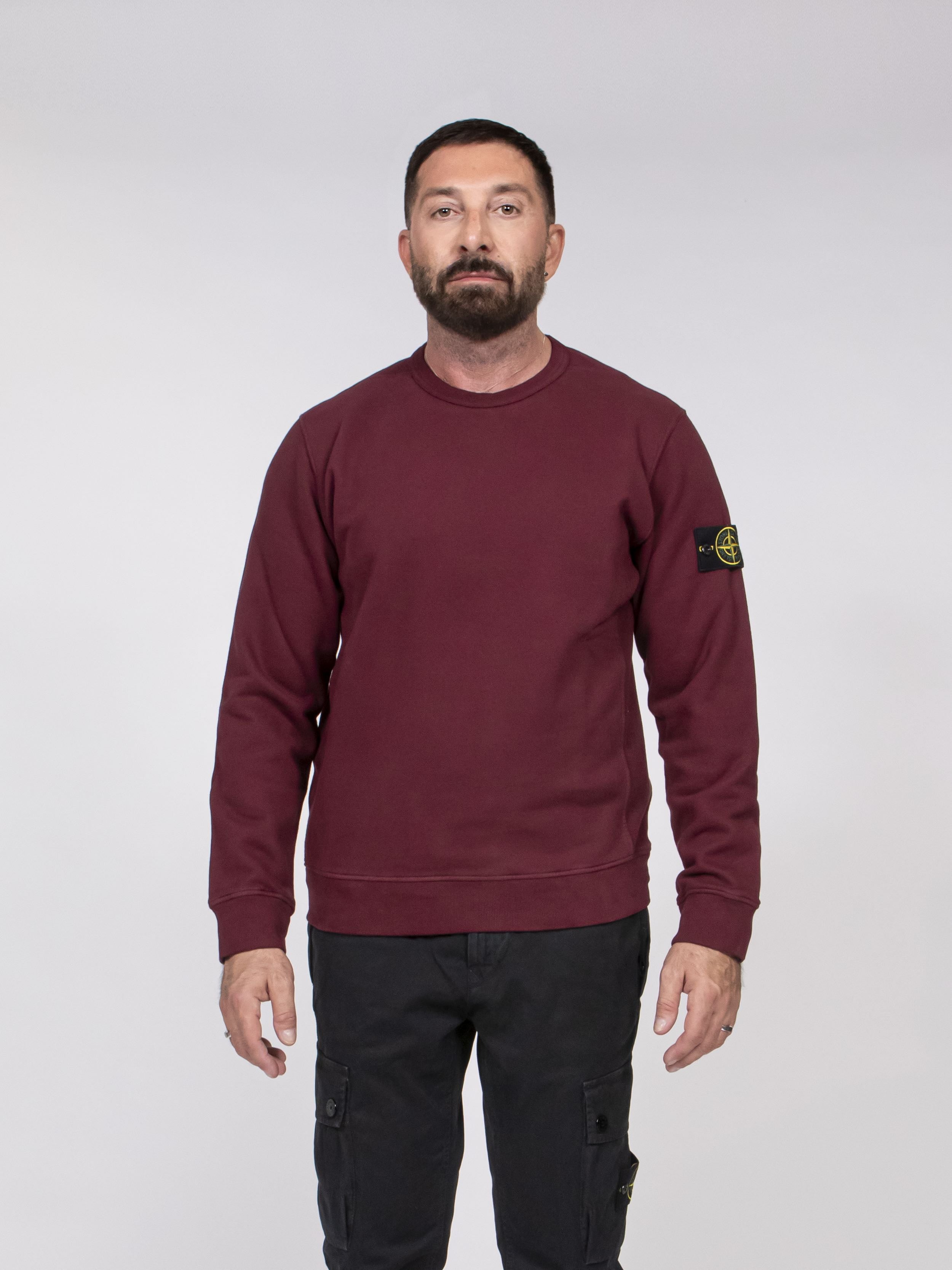 Stone Island Felpa V0012 BORDEAUX
