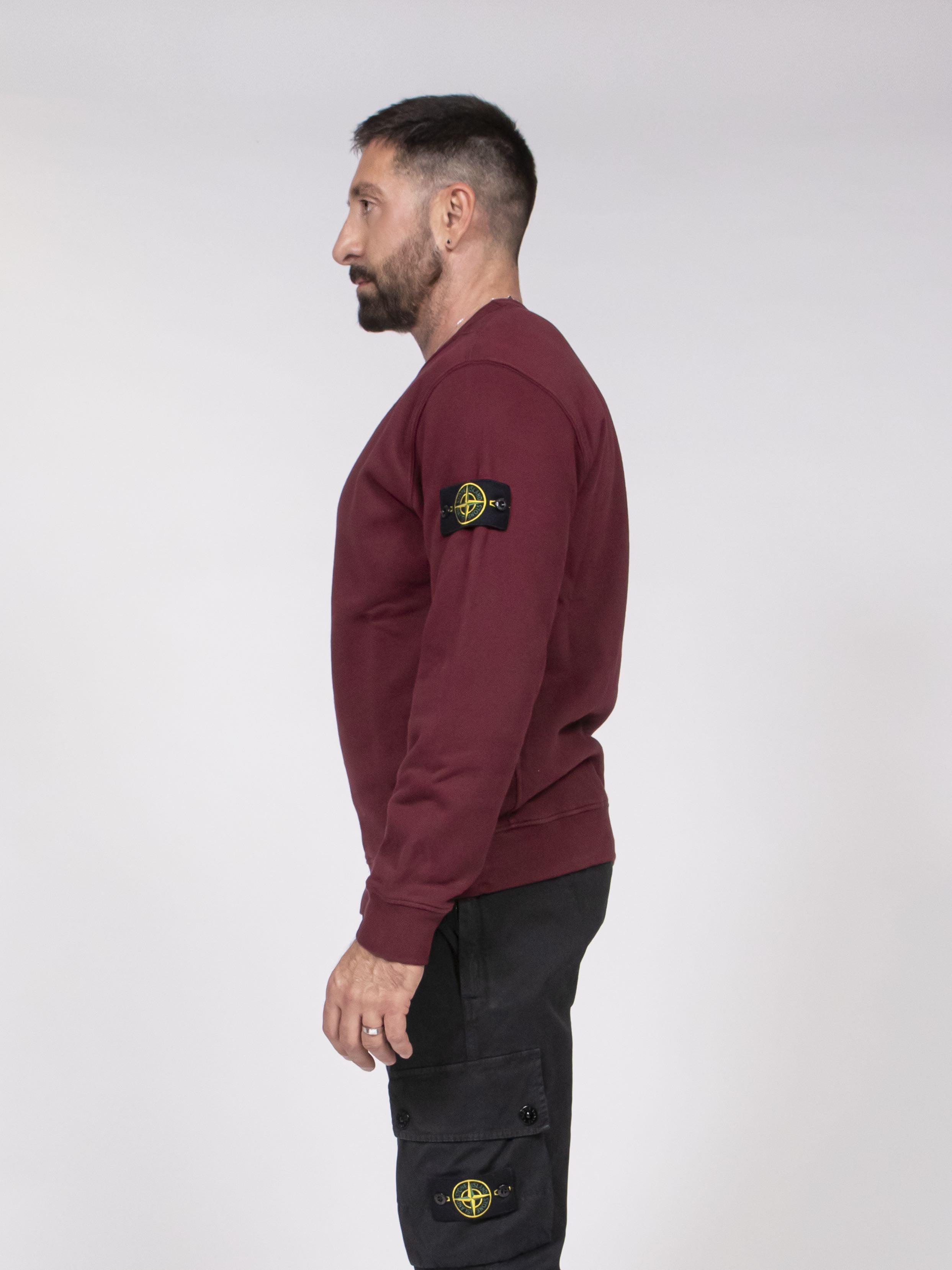 Stone Island Felpa V0012 BORDEAUX