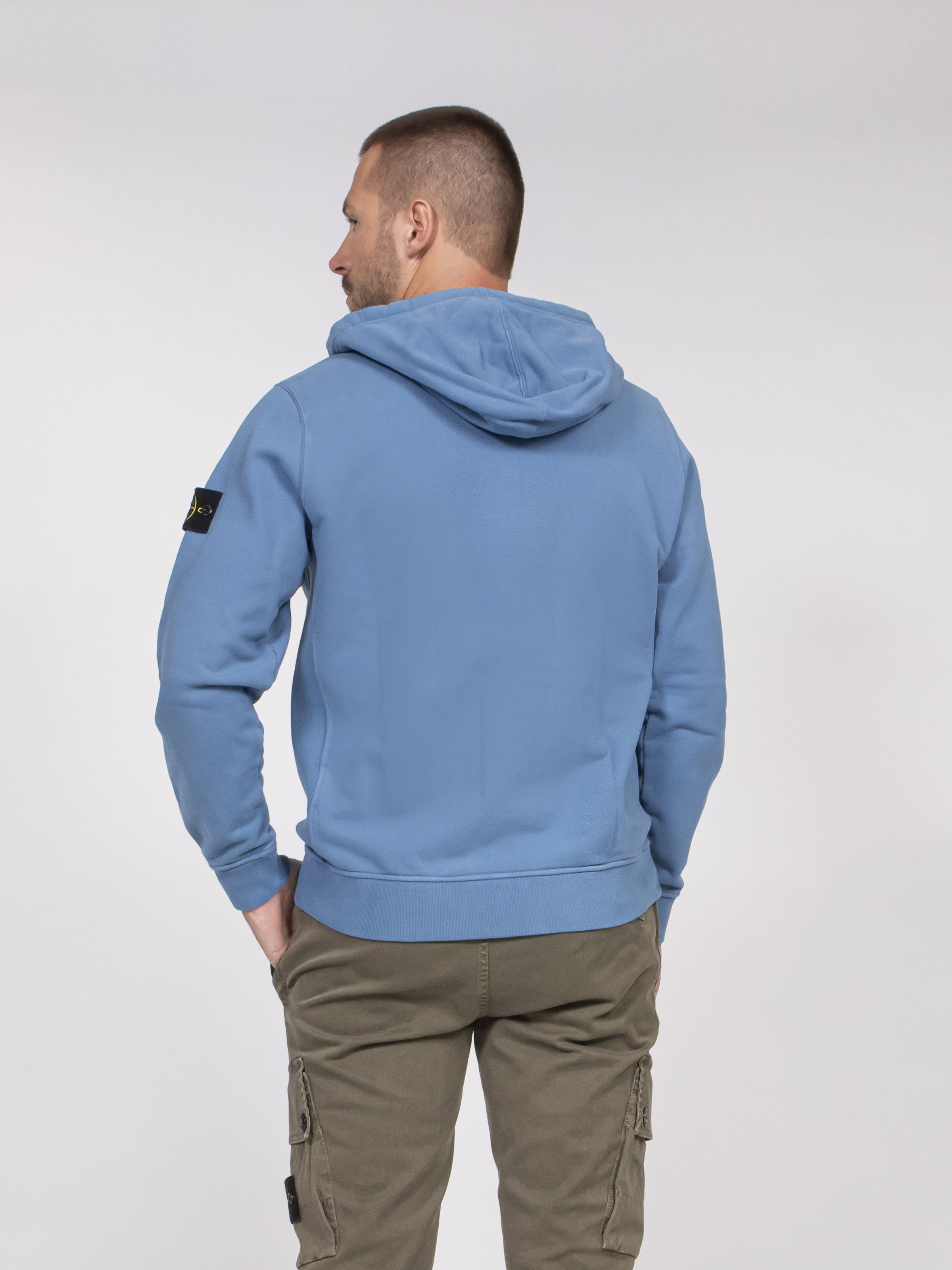 Stone Island Felpa V002B BLUE ACCIAIO