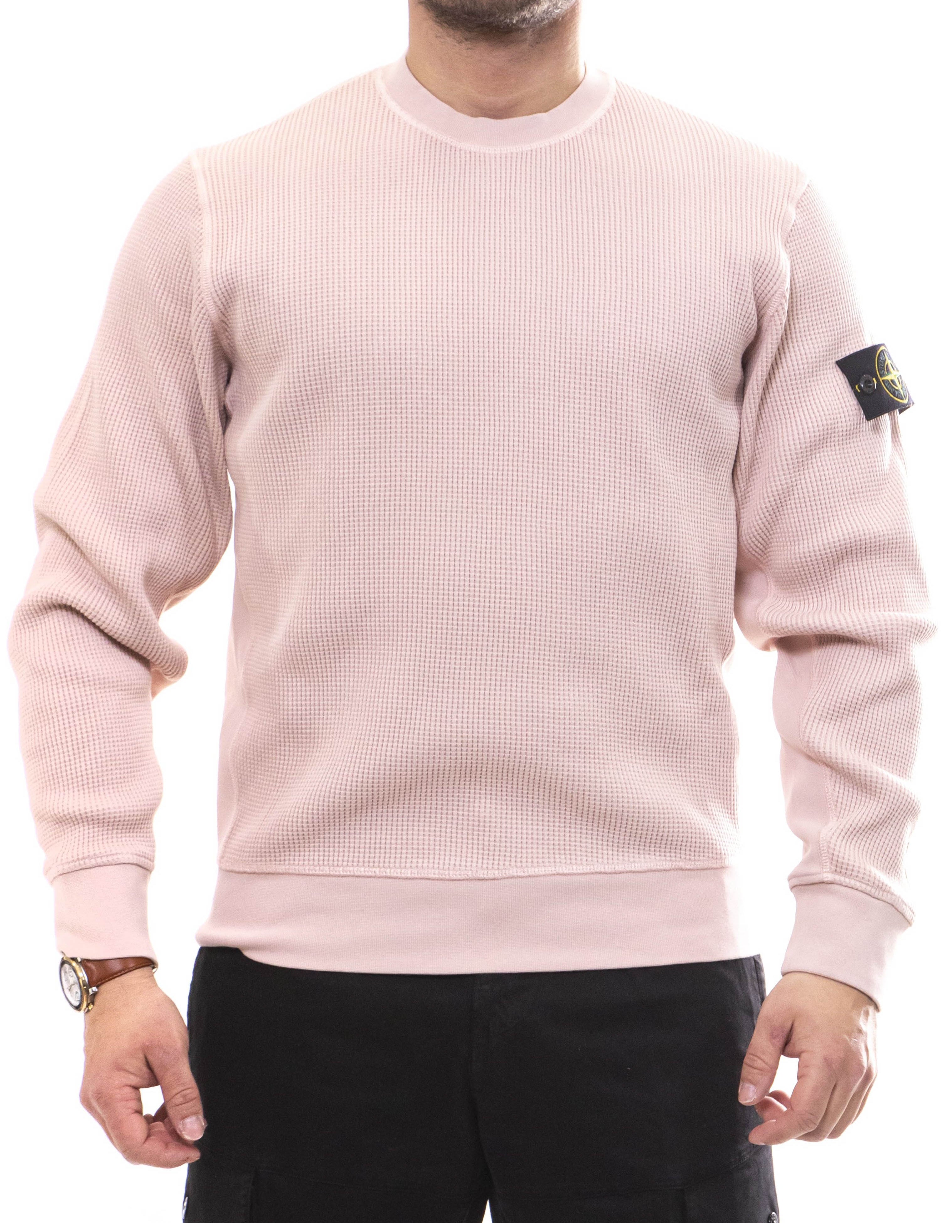 Stone Island Felpa V0082 ROSA ANTICO