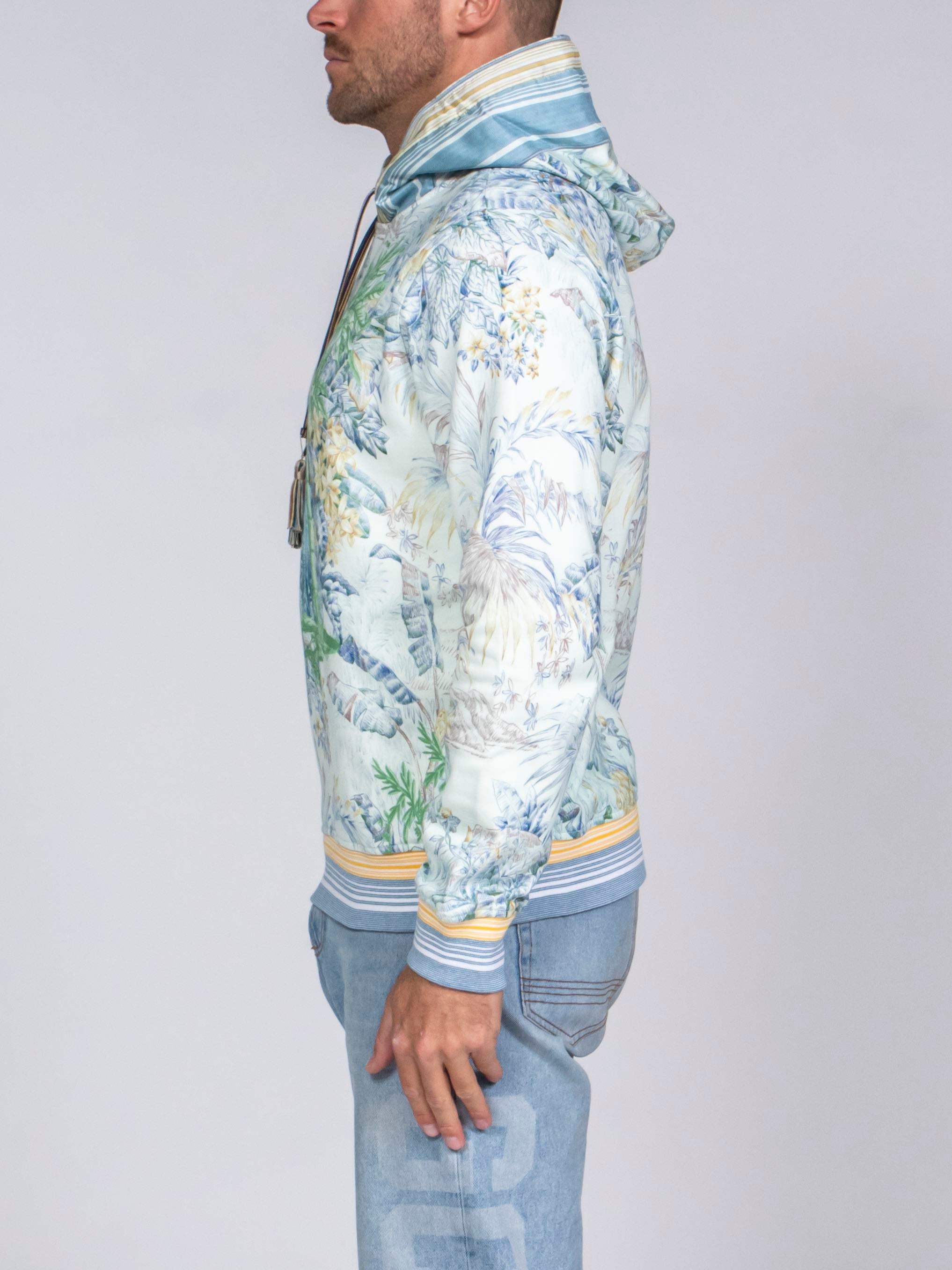 Etro Felpa X0880 STAMPA F.DO BLU