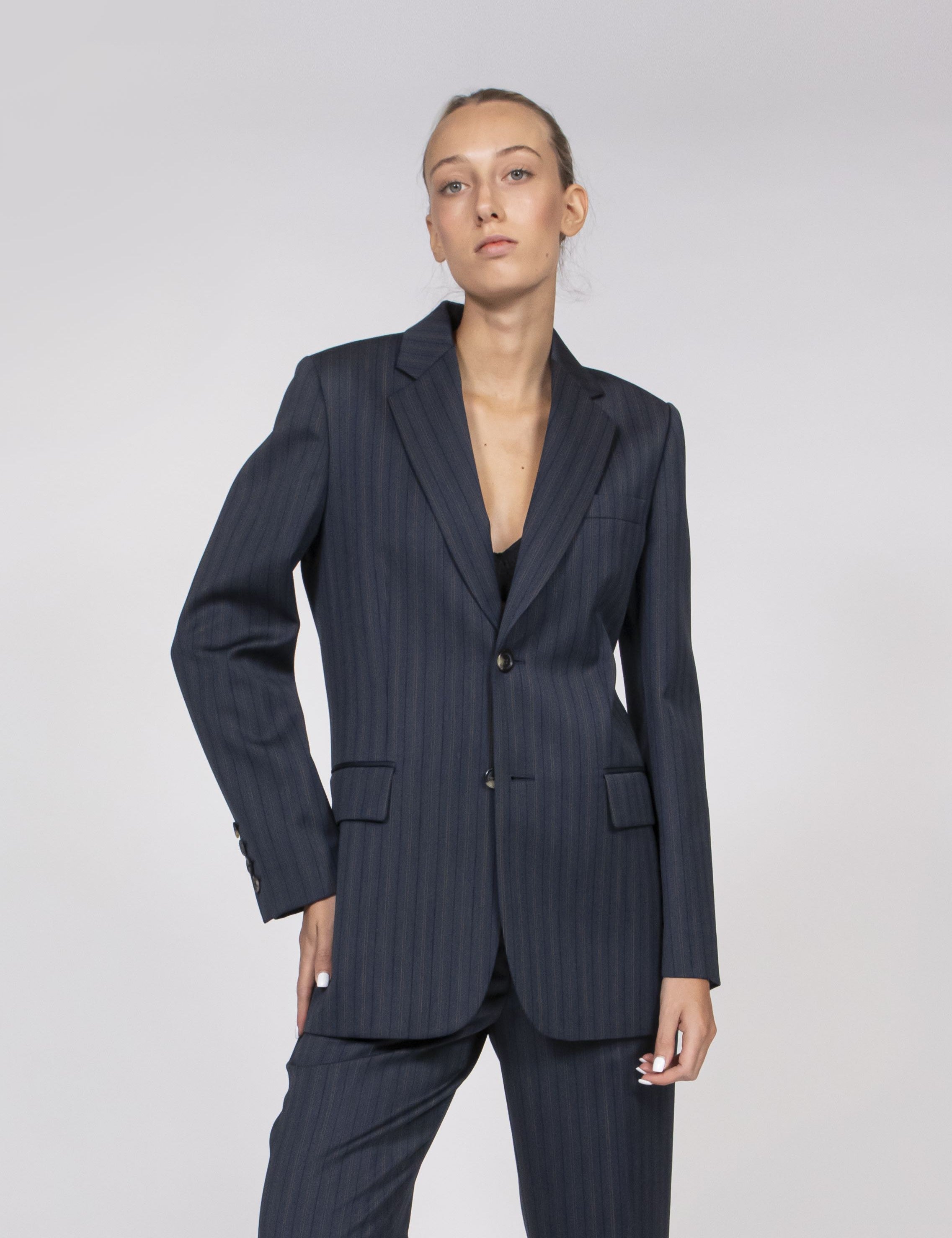 Moschino Giacca 1290 RIGATO BLU