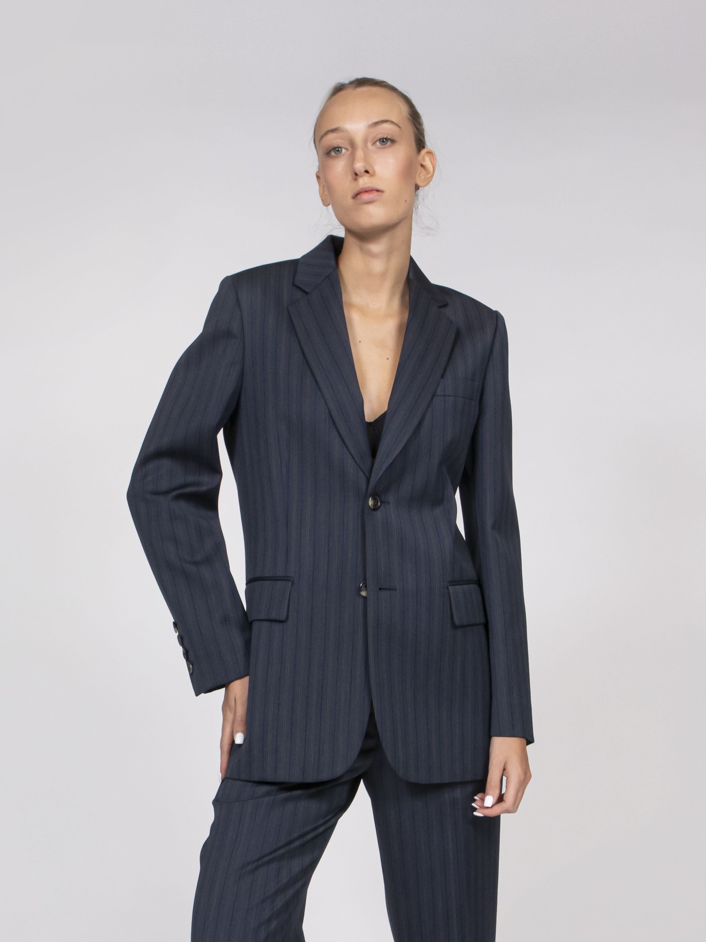 Moschino Giacca 1290 RIGATO BLU