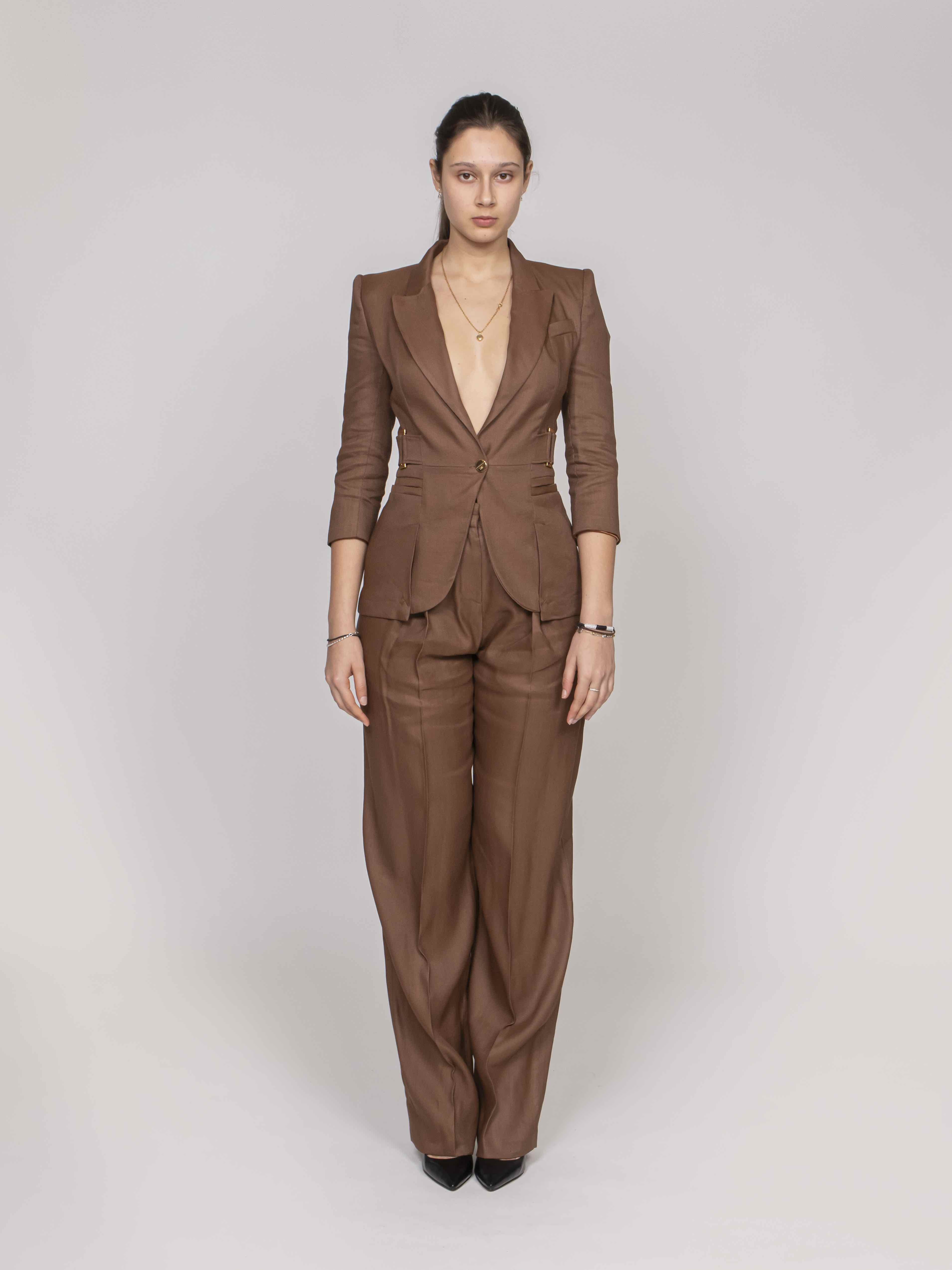 Elisabetta Franchi Giacca 600 CUOIO