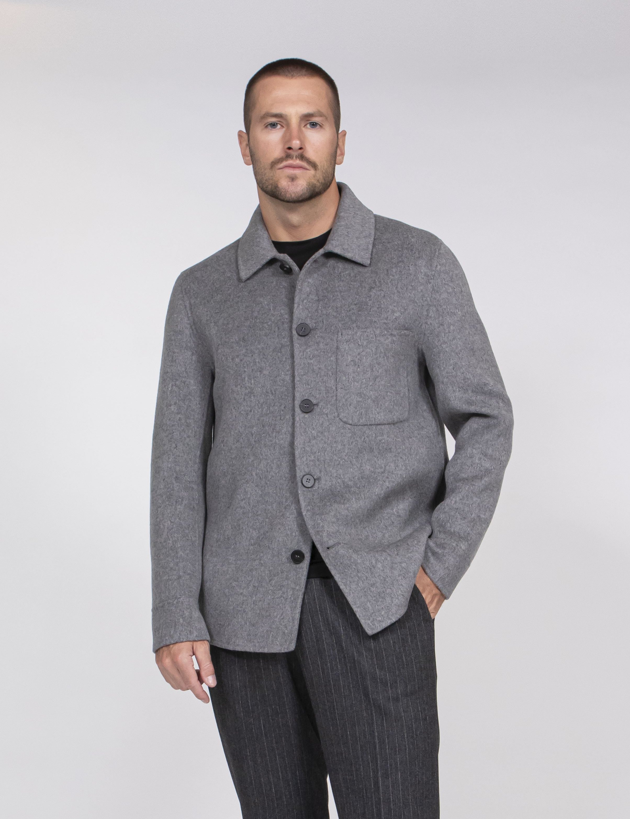 Alpha Studio Giacca Camicia 1005 GRIGIO SCURO