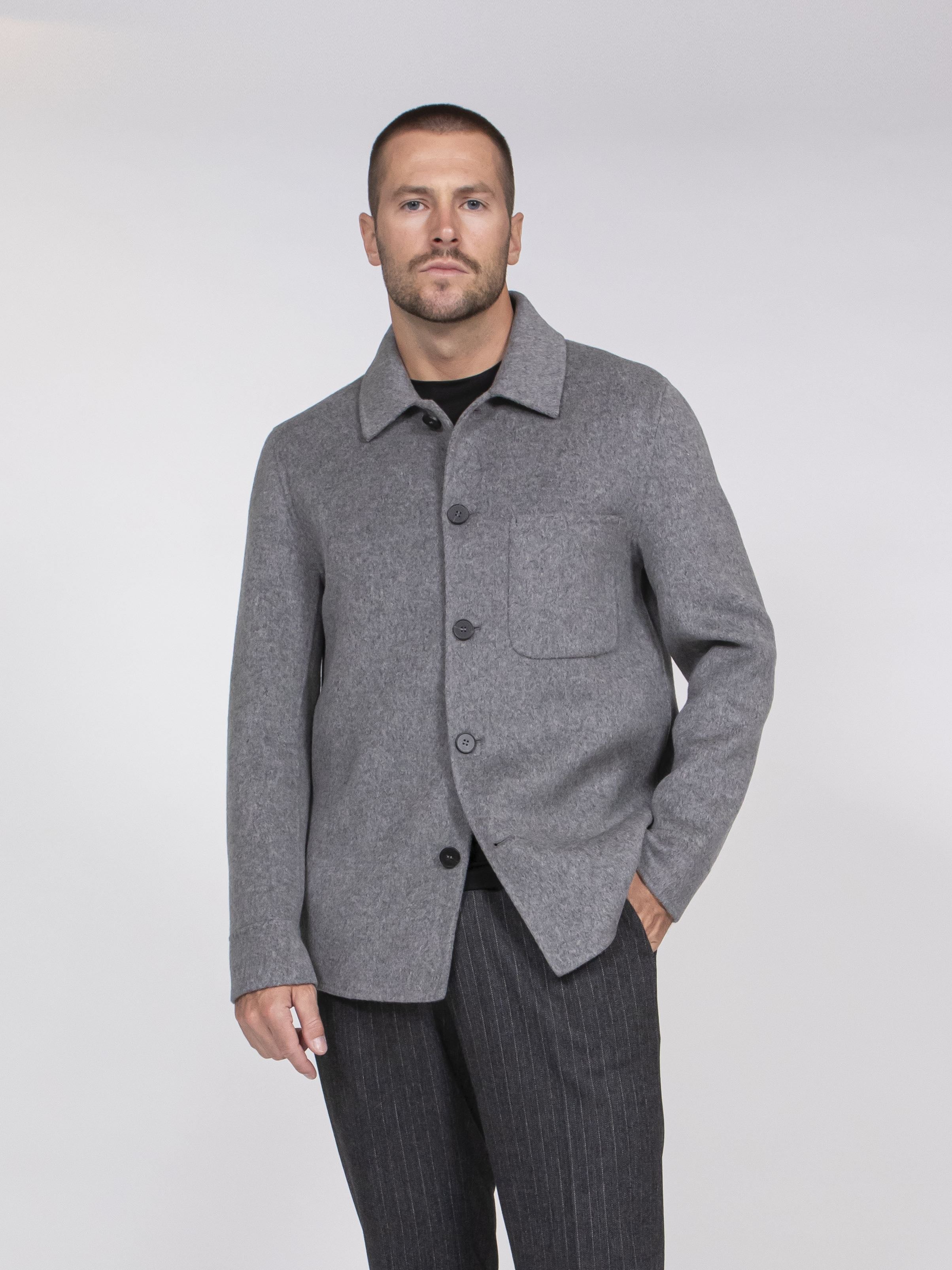 Alpha Studio Giacca Camicia 1005 GRIGIO SCURO